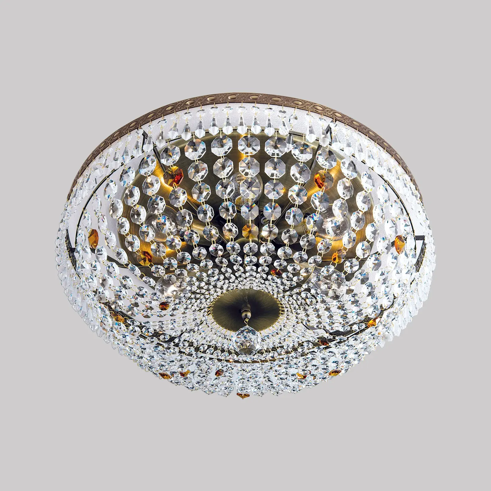 Plafonski luster SHERATON, patina, Ø 55 cm - 3