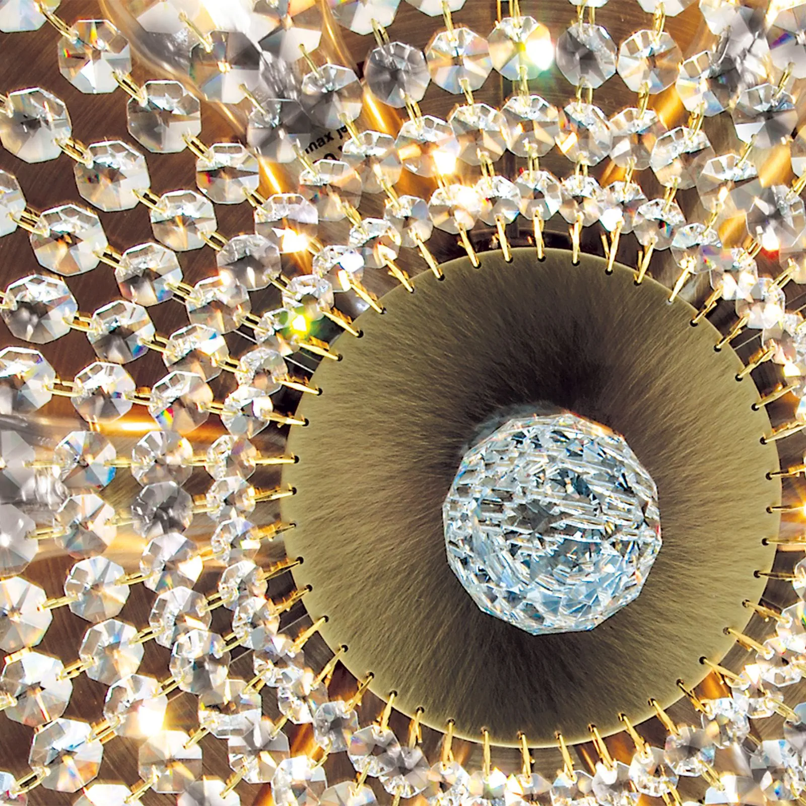 Plafonski luster SHERATON, patina, Ø 55 cm - 6