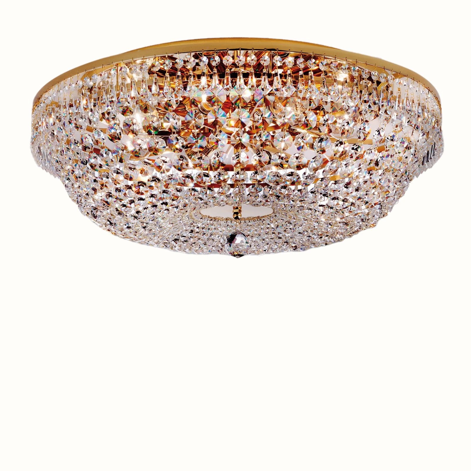 Plafonska lampa SHERATON, 8 izvora svetla, 65 cm, 24-karatno pozlaćena - 5