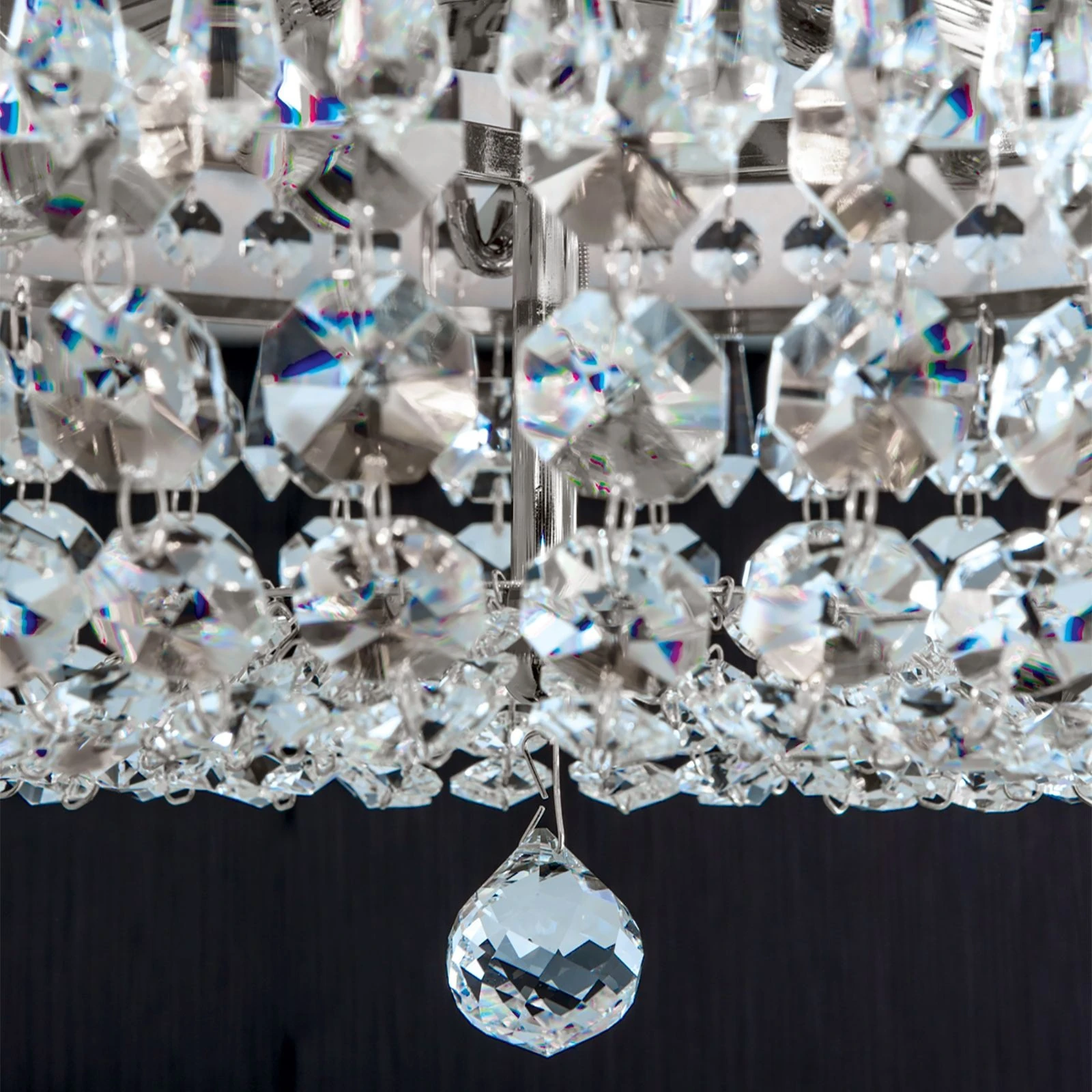 Plafonska lampa SHERATON, 8 izvora svetla, 65 cm, hromirana - 4