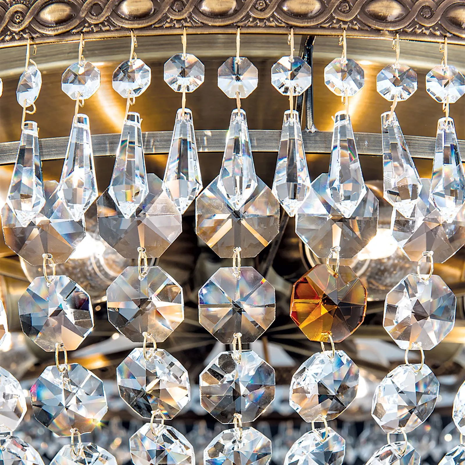 Plafonski luster SHERATON, patina, Ø 65 cm - 5