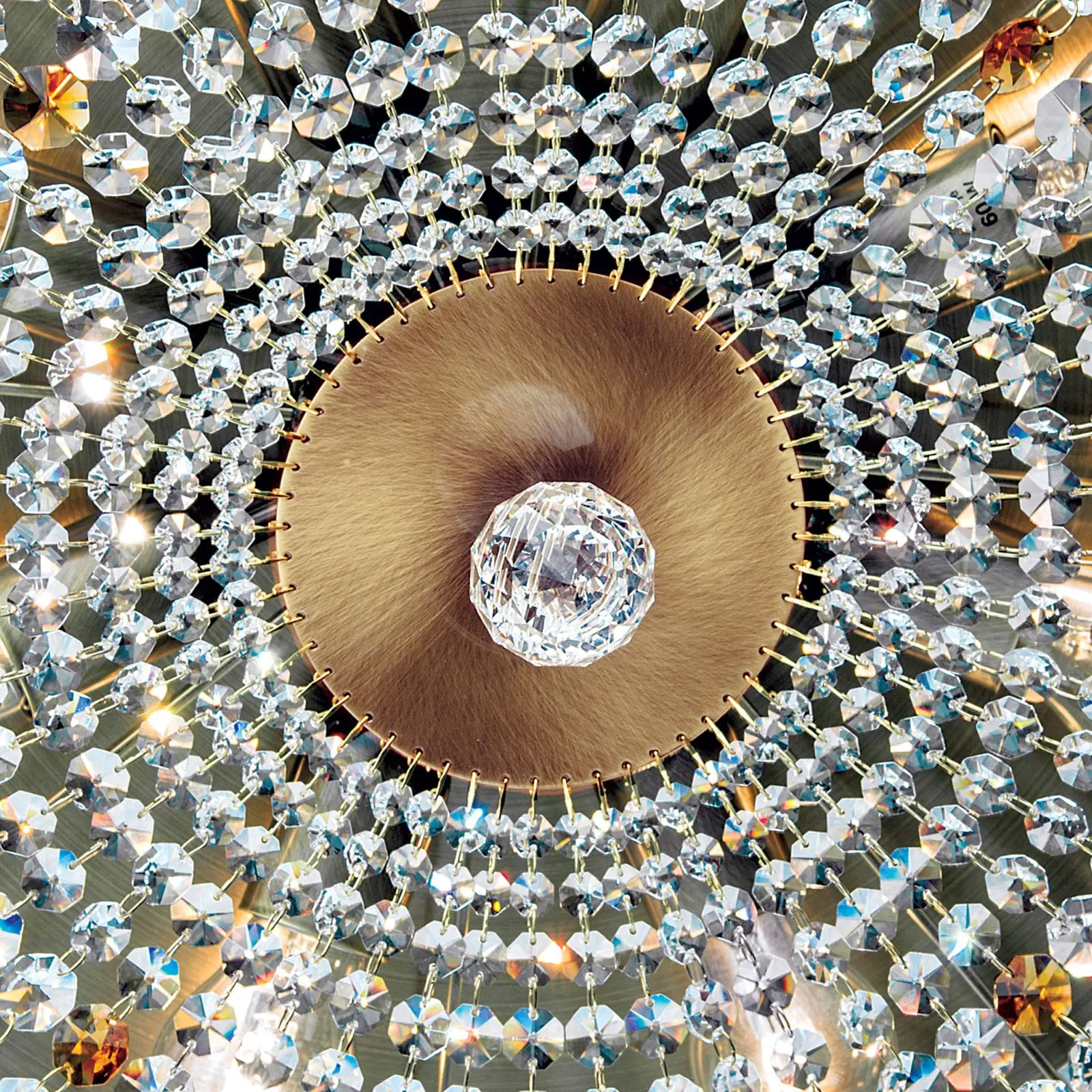 Plafonski luster SHERATON, patina, Ø 65 cm - 6