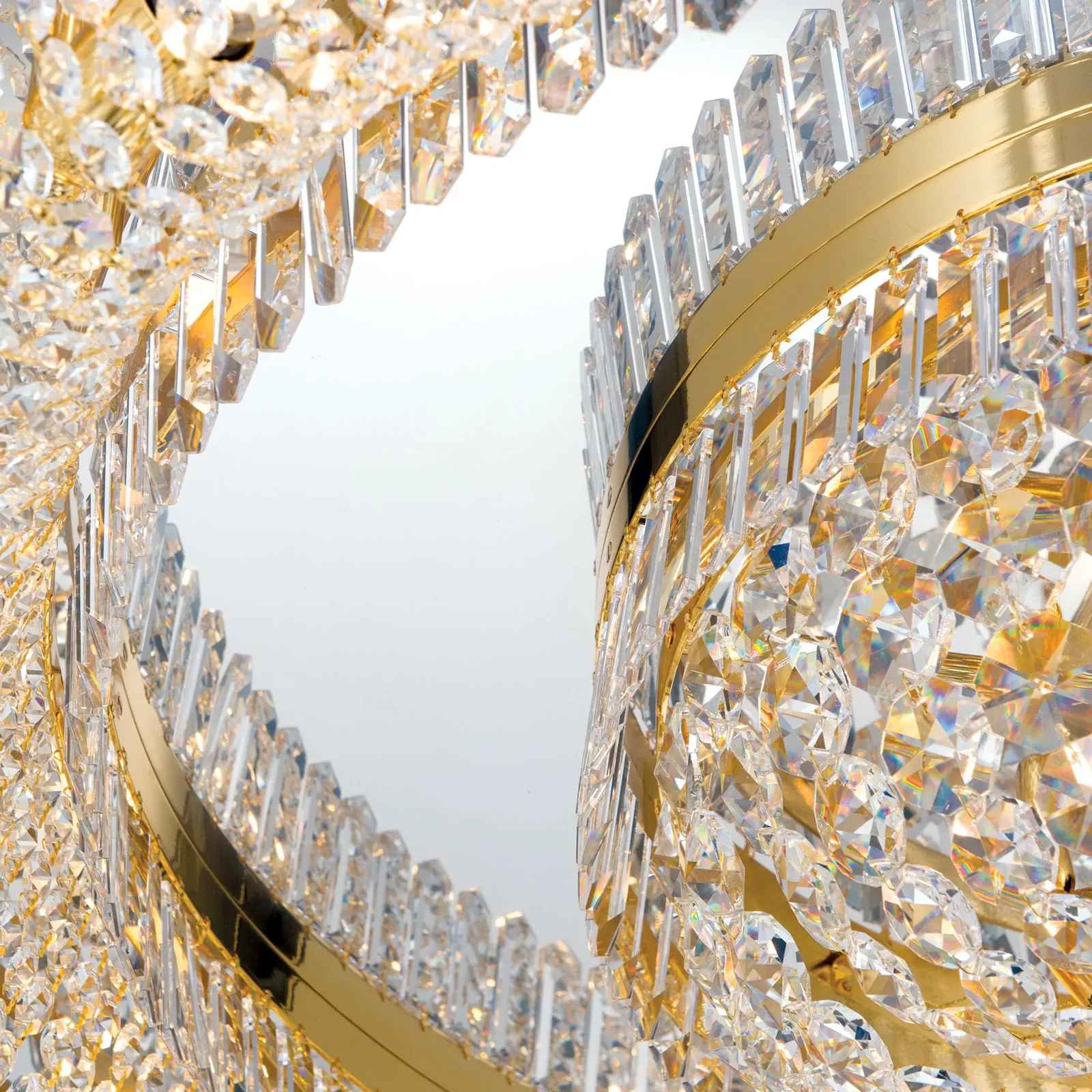 Plafonski luster SATURN, zlatni, Ø 100 cm - 5