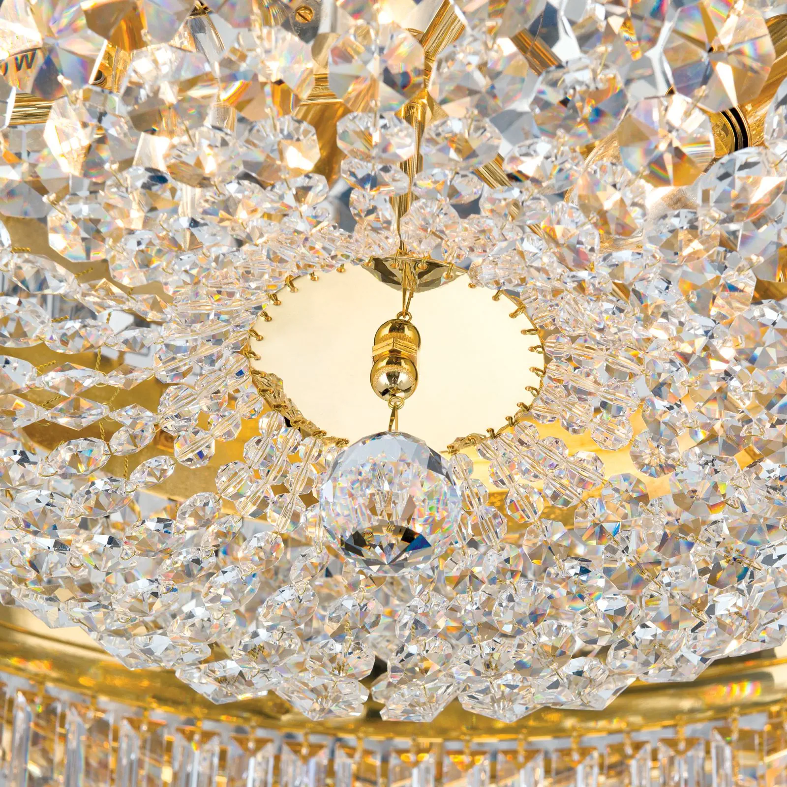 Plafonski luster SATURN, zlatni, Ø 100 cm - 6