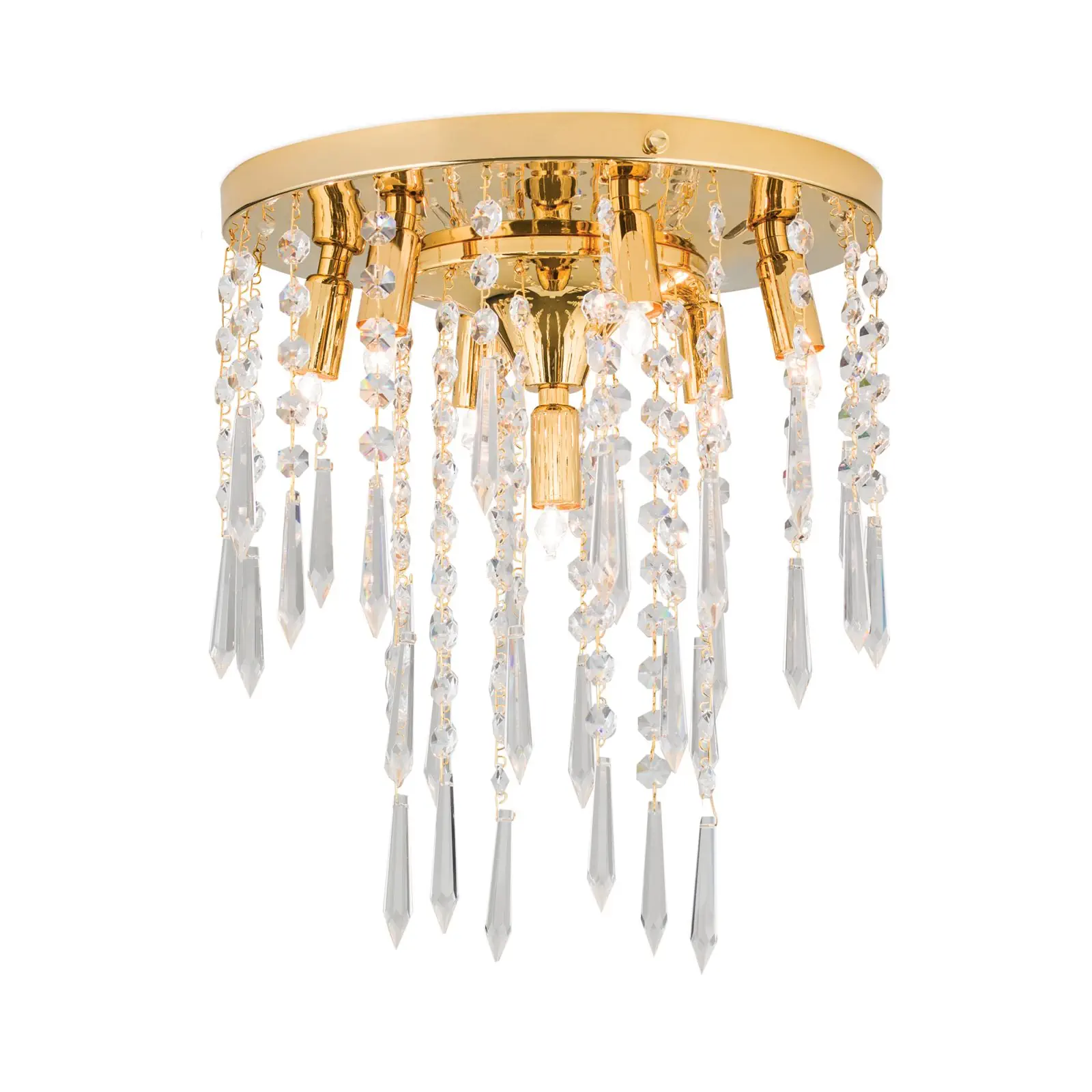 Plafonski luster PALME, sa 7 izvora svetla, zlatni, Ø 28 cm - 4