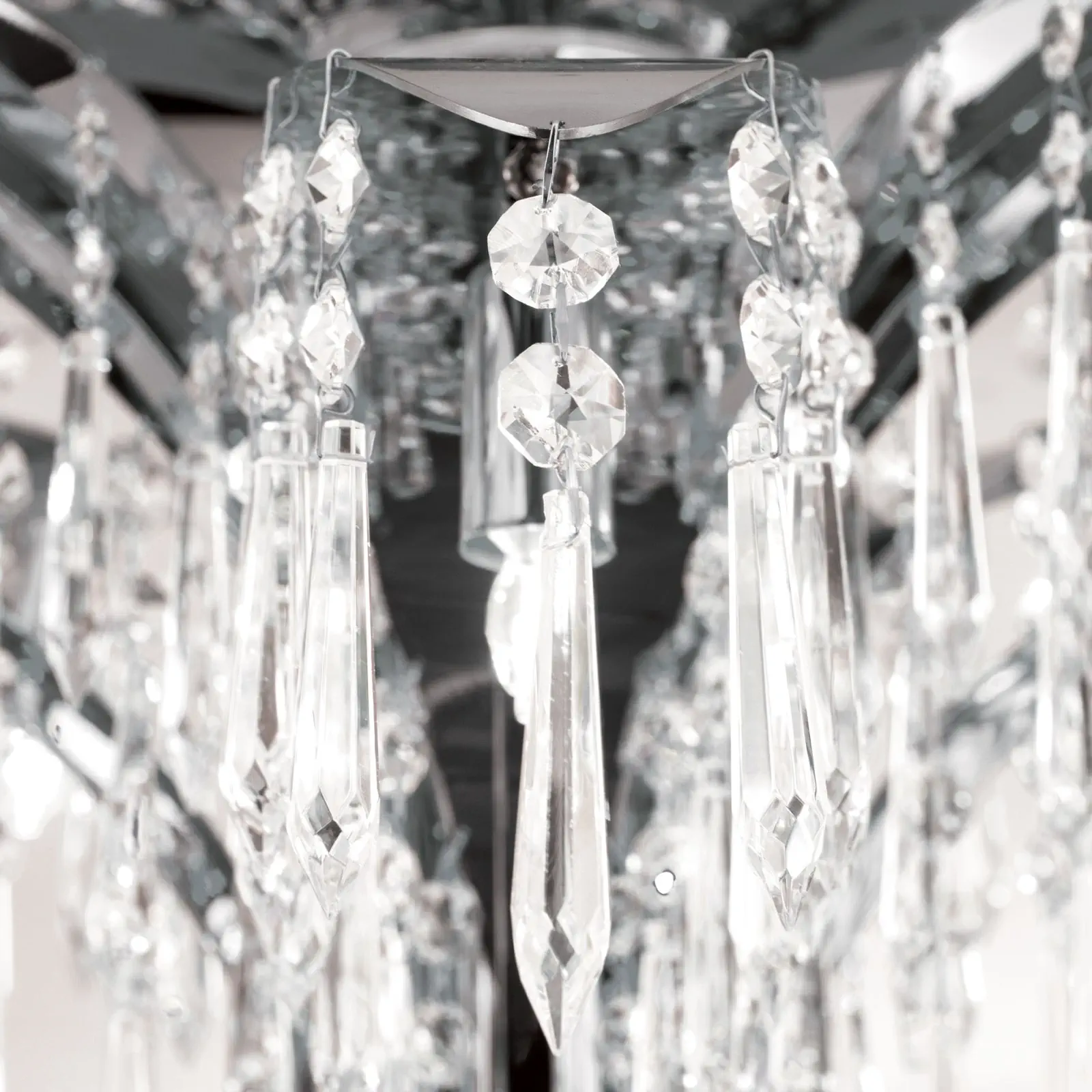 Plafonska lampa PALME, hromirana, sa 8 izvora svetla, Ø 65 cm - 5