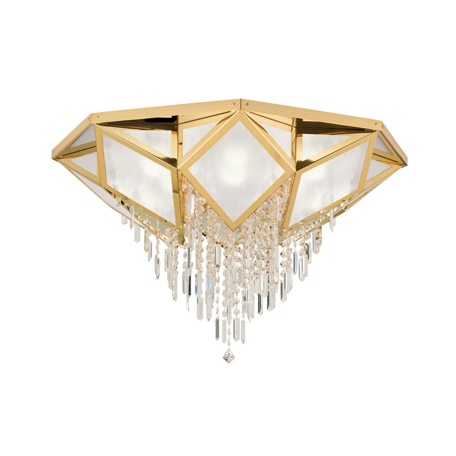 Plafonski luster OKTOGON, zlatni, Ø 95 cm - 4