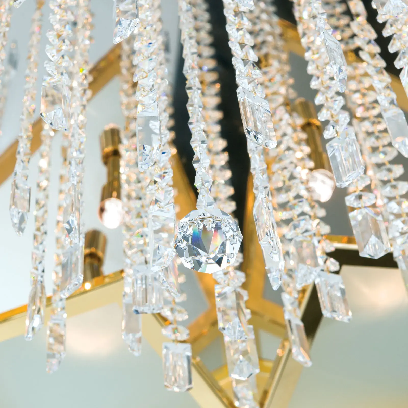 Plafonski luster OKTOGON, zlatni, Ø 95 cm - 6