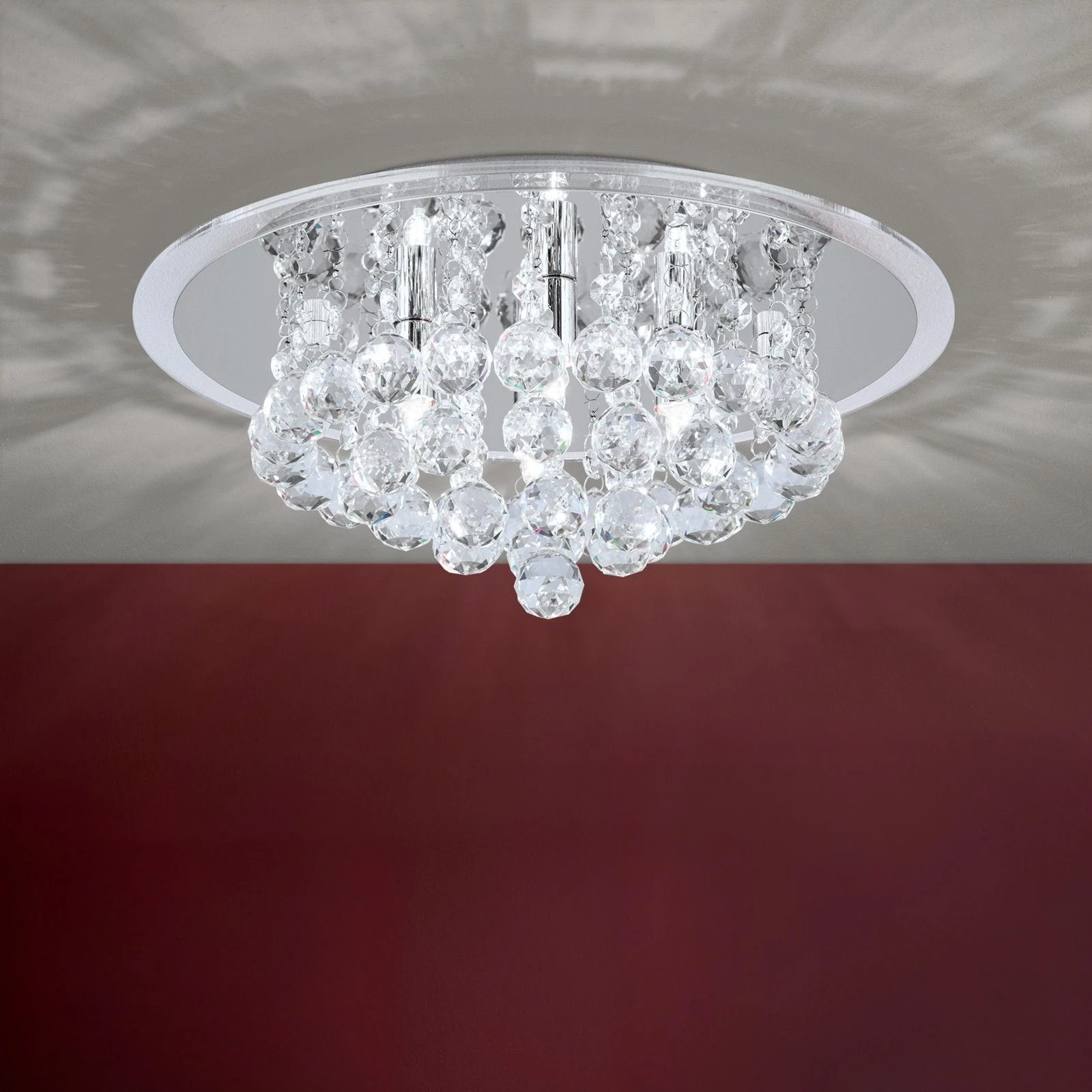 Plafonski luster GLORIA, hrom, Ø 38 cm - 1