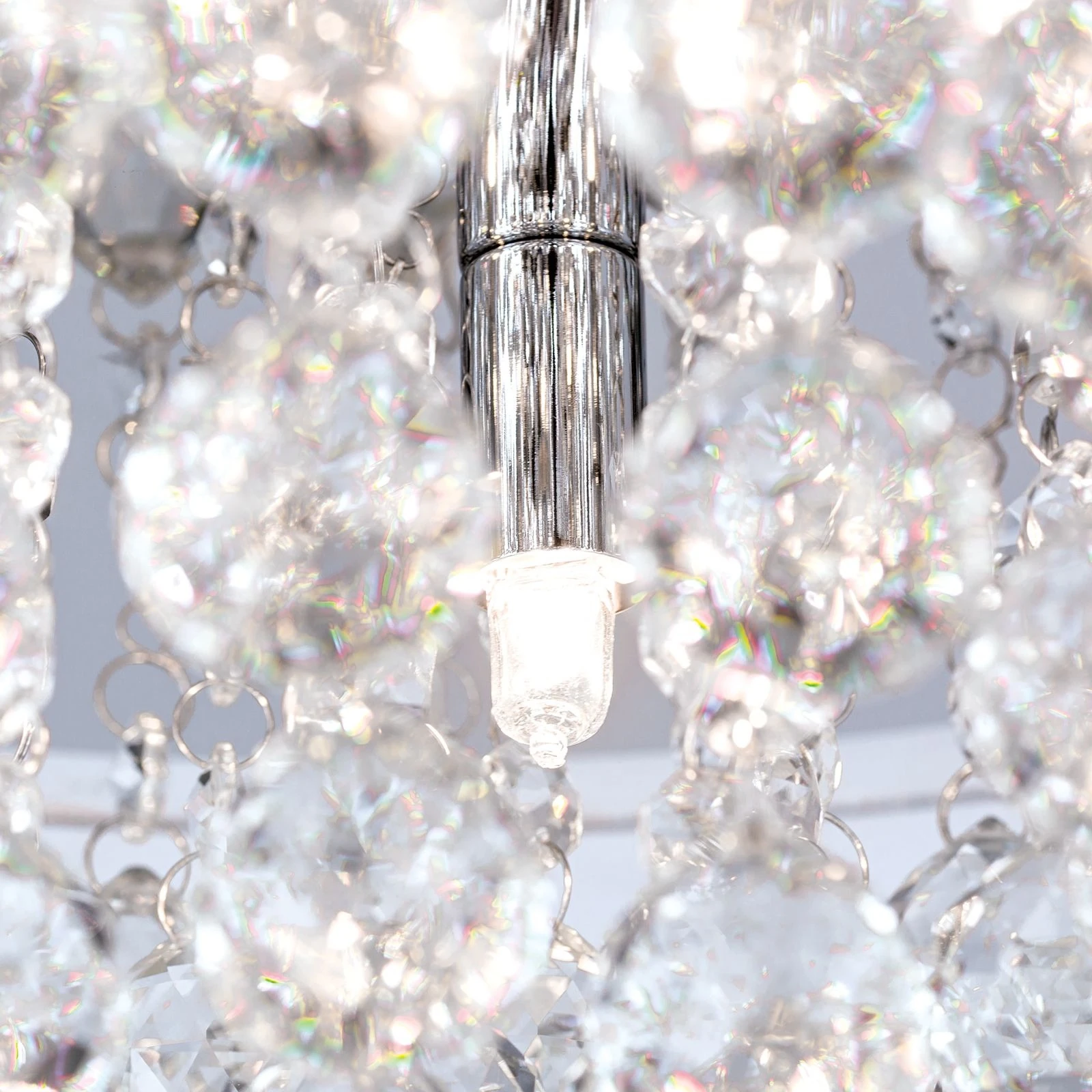 Plafonski luster GLORIA, hrom, Ø 38 cm - 6