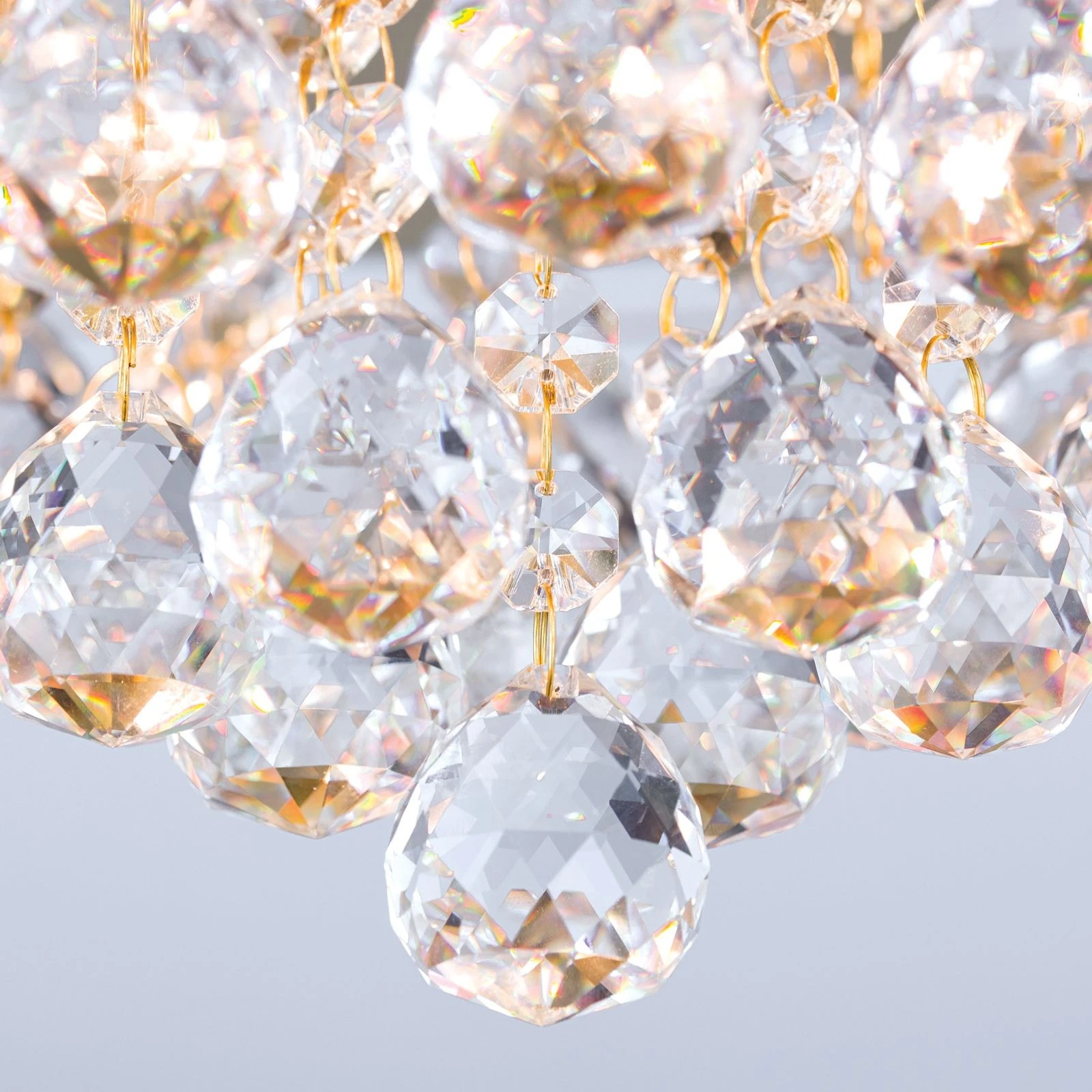 Plafonski luster GLORIA, zlatni, Ø 50 cm - 5