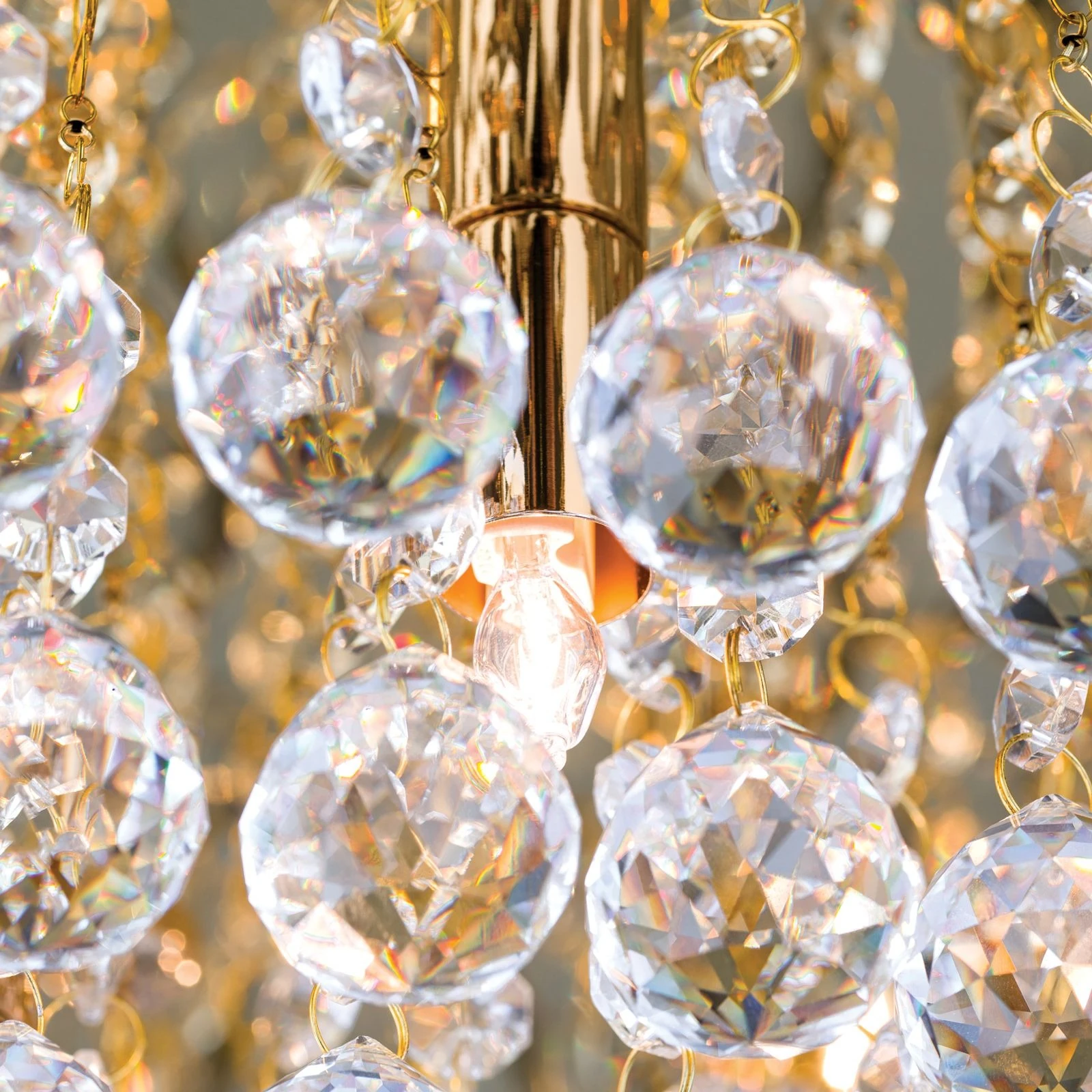 Plafonski luster GLORIA, zlatni, Ø 50 cm - 6