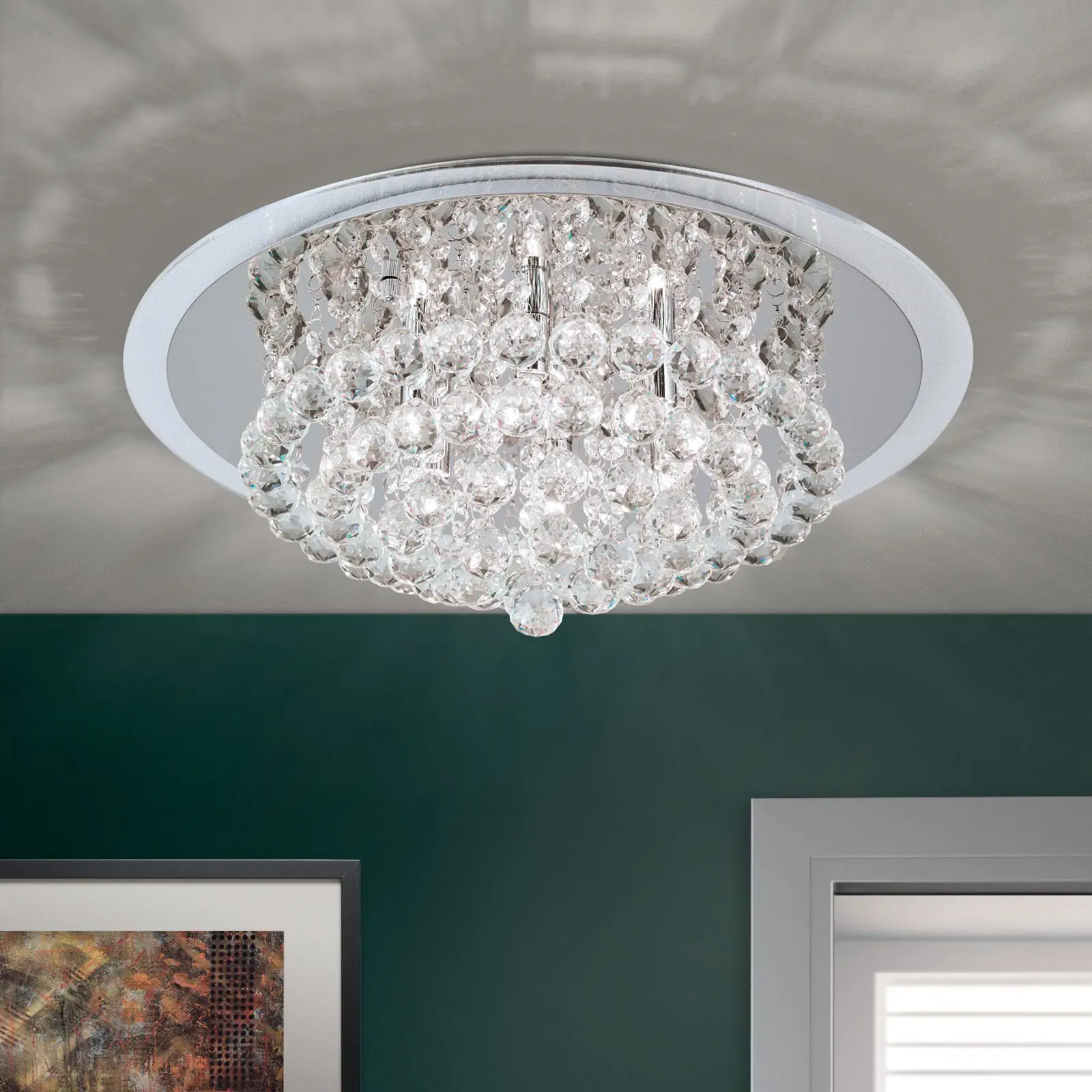 Plafonski luster GLORIA, hrom, Ø 50 cm - 2