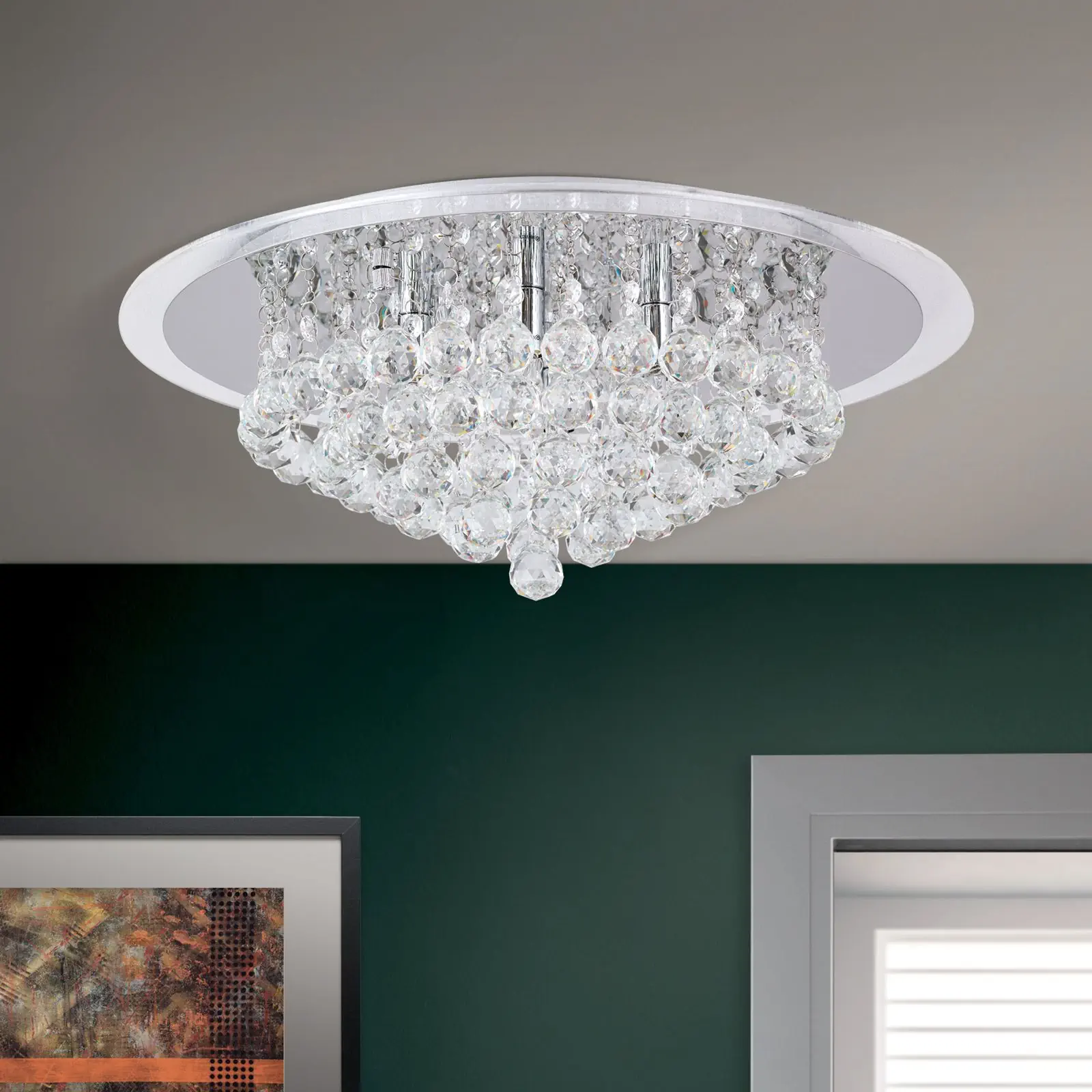 Plafonski luster GLORIA, hrom, Ø 50 cm - 3