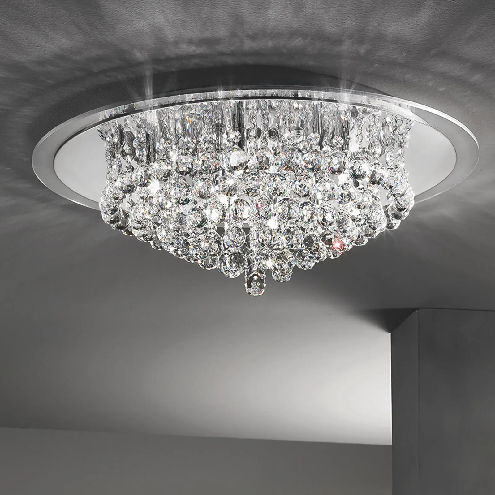 Plafonski luster GLORIA, hrom, Ø 62 cm - 9