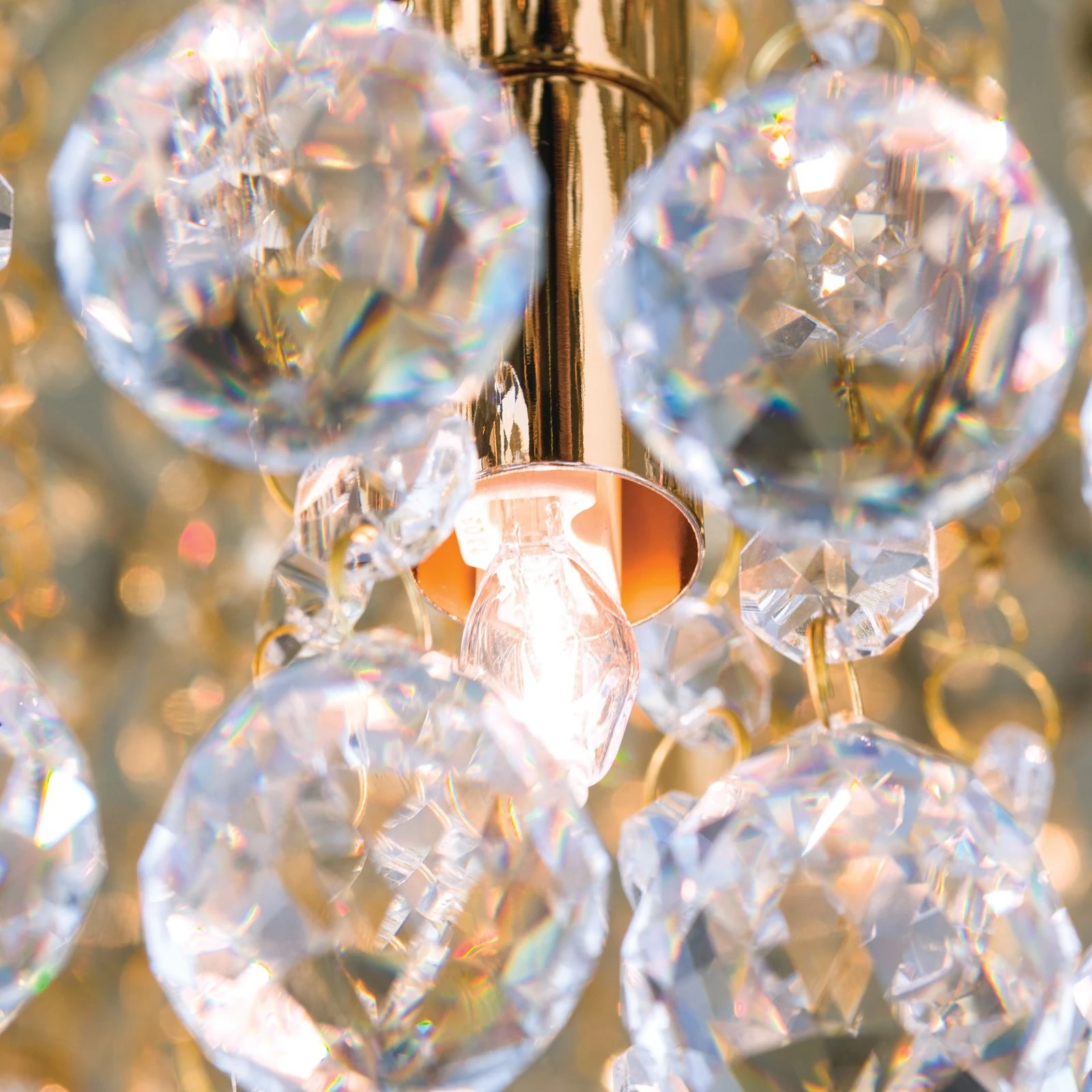 Plafonski luster GLORIA, zlatni, Ø 62 cm - 6