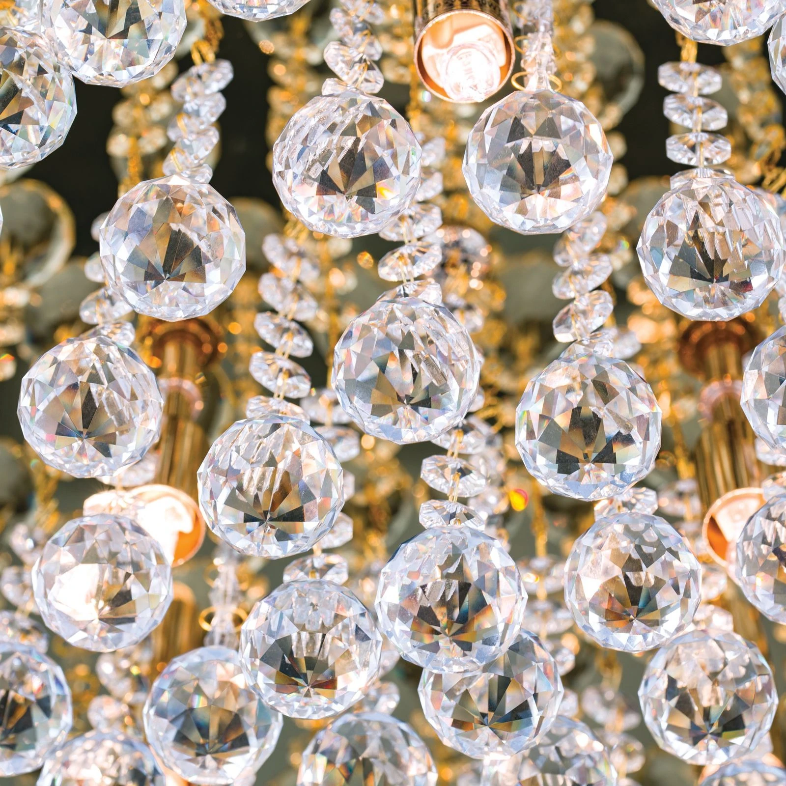 Plafonski luster GLORIA, zlatni, Ø 62 cm - 7