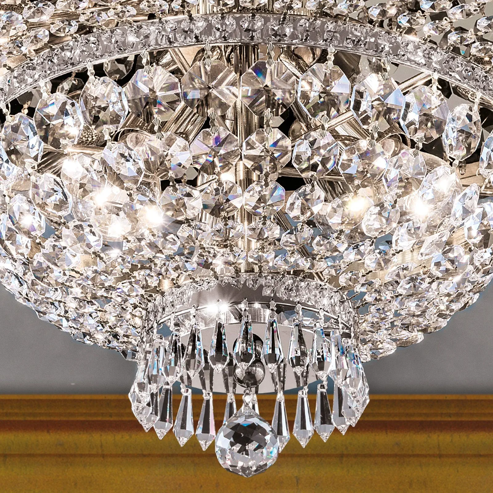 Plafonski luster SHERATON, hromirani, Ø 70 cm - 2