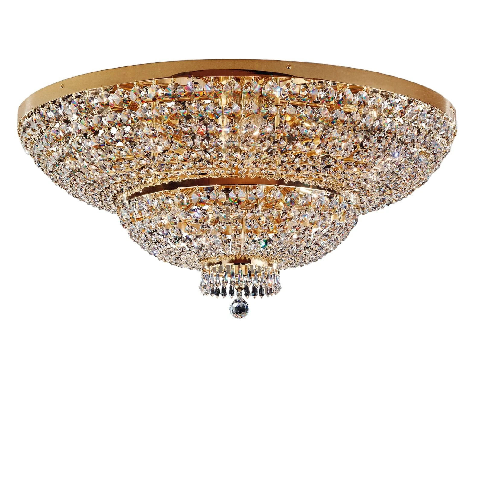 Plafonska lampa SHERATON, 15 izvora svetla, 90 cm, 24-karatno pozlaćena - 2