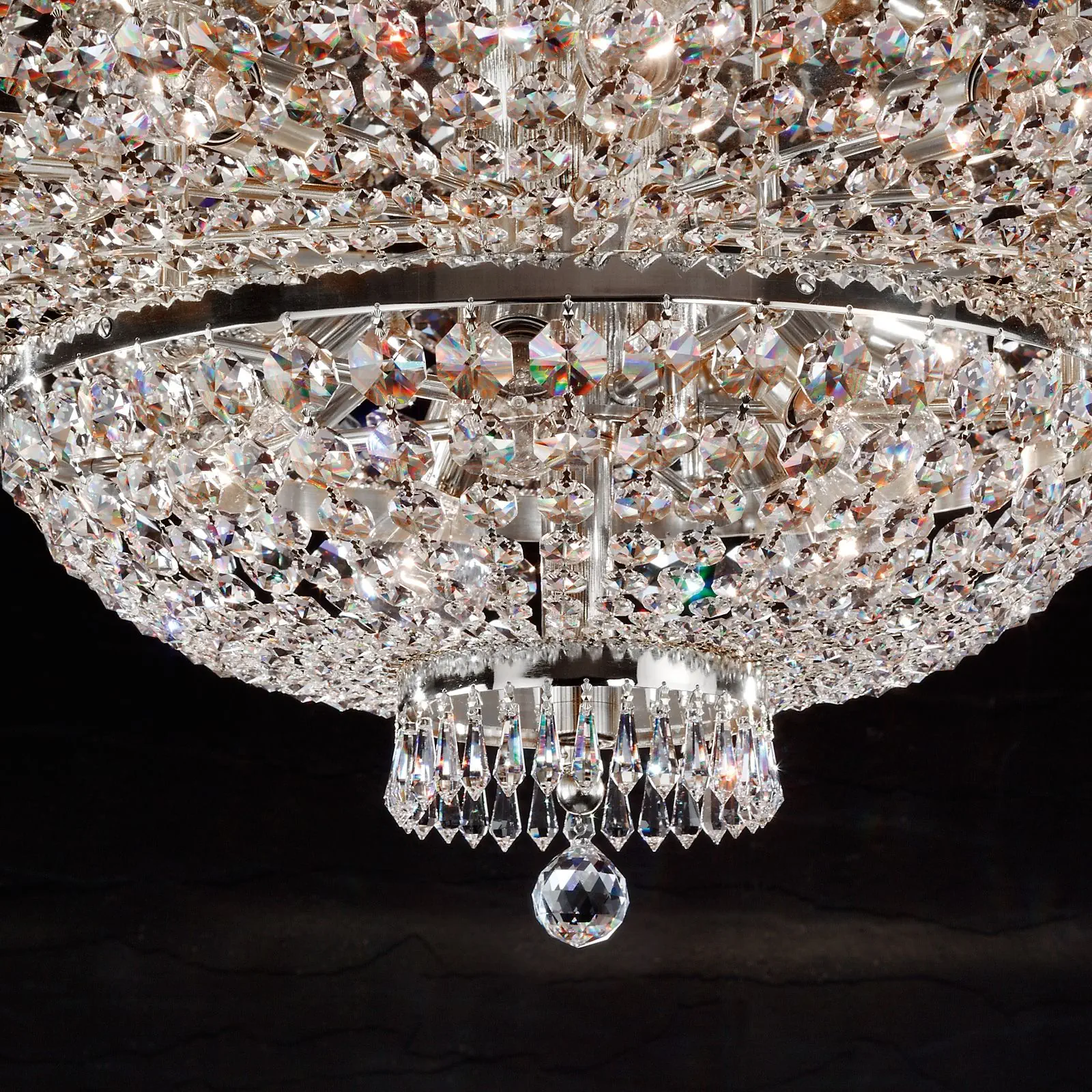 Plafonski luster SHERATON, hromirani, Ø 90 cm - 2