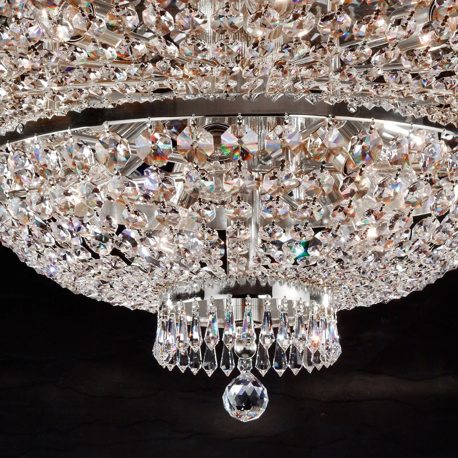 Plafonski luster SHERATON, hromirani, Ø 105 cm - 2