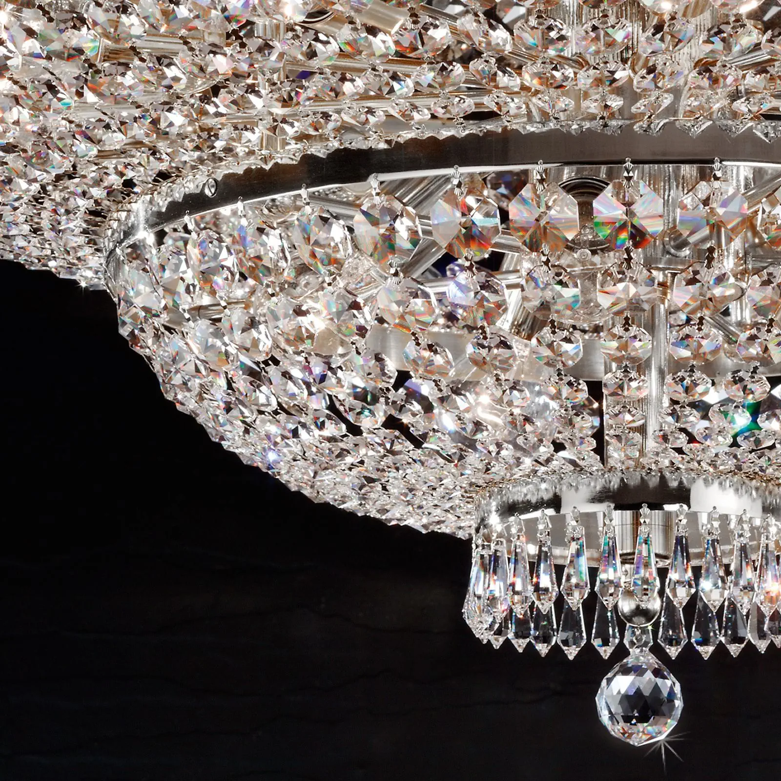 Plafonski luster SHERATON, hromirani, Ø 120 cm - 2