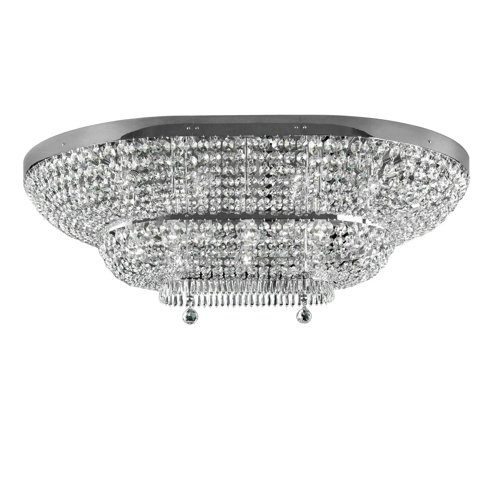 Plafonski luster SHERATON, hromirani, 120 × 90 cm - 3