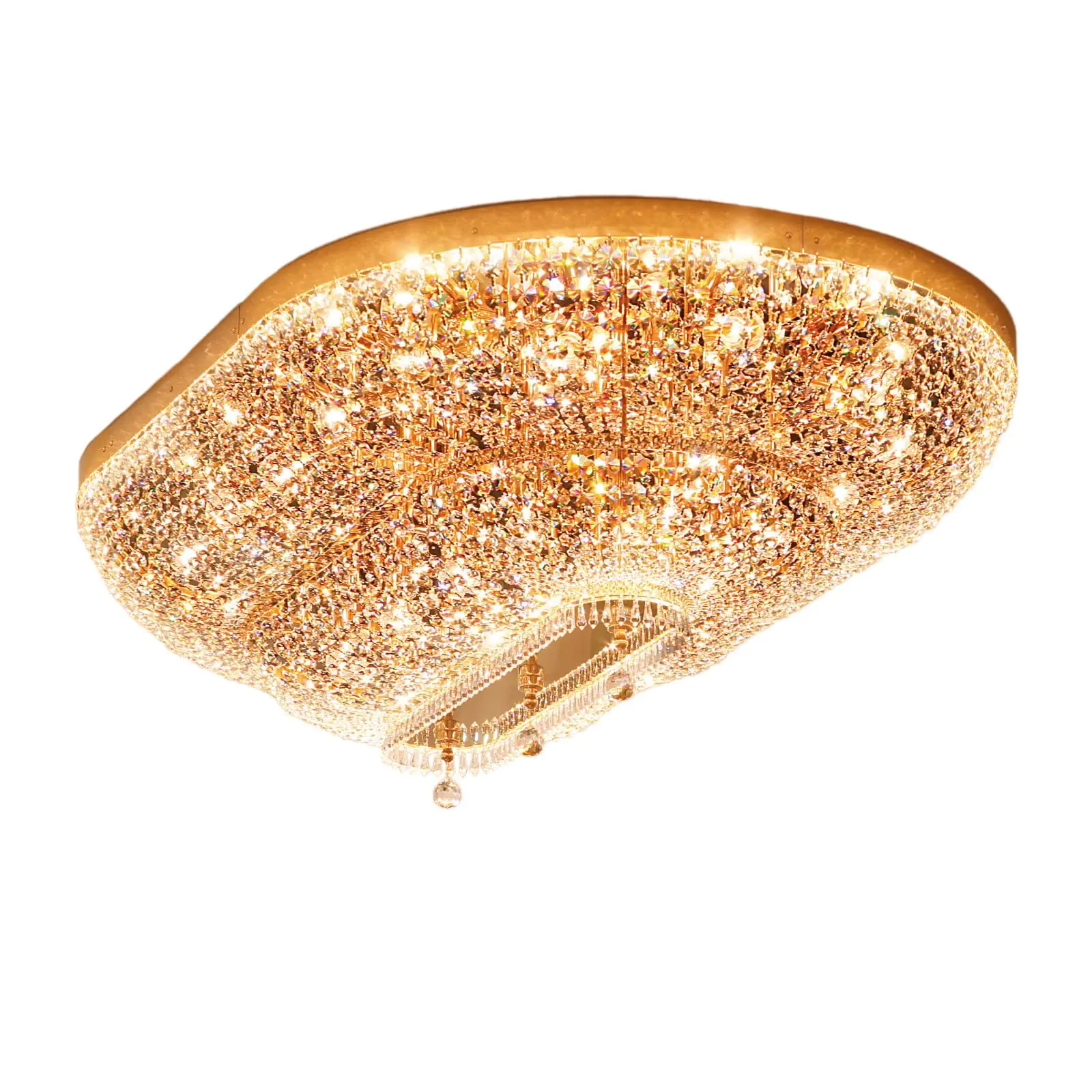 Plafonski luster SHERATON, zlatni, 160 × 105 cm - 3