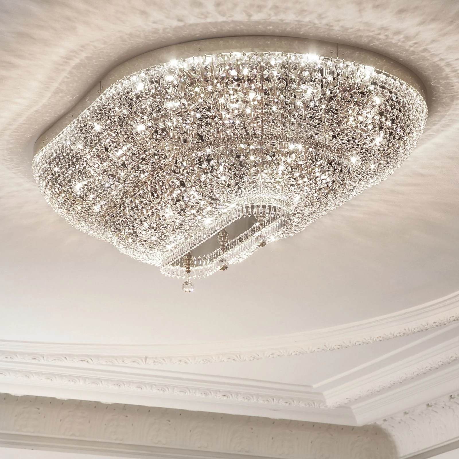 Plafonska lampa SHERATON, 26 izvora svetla, 160x105 cm, hromirana - 1