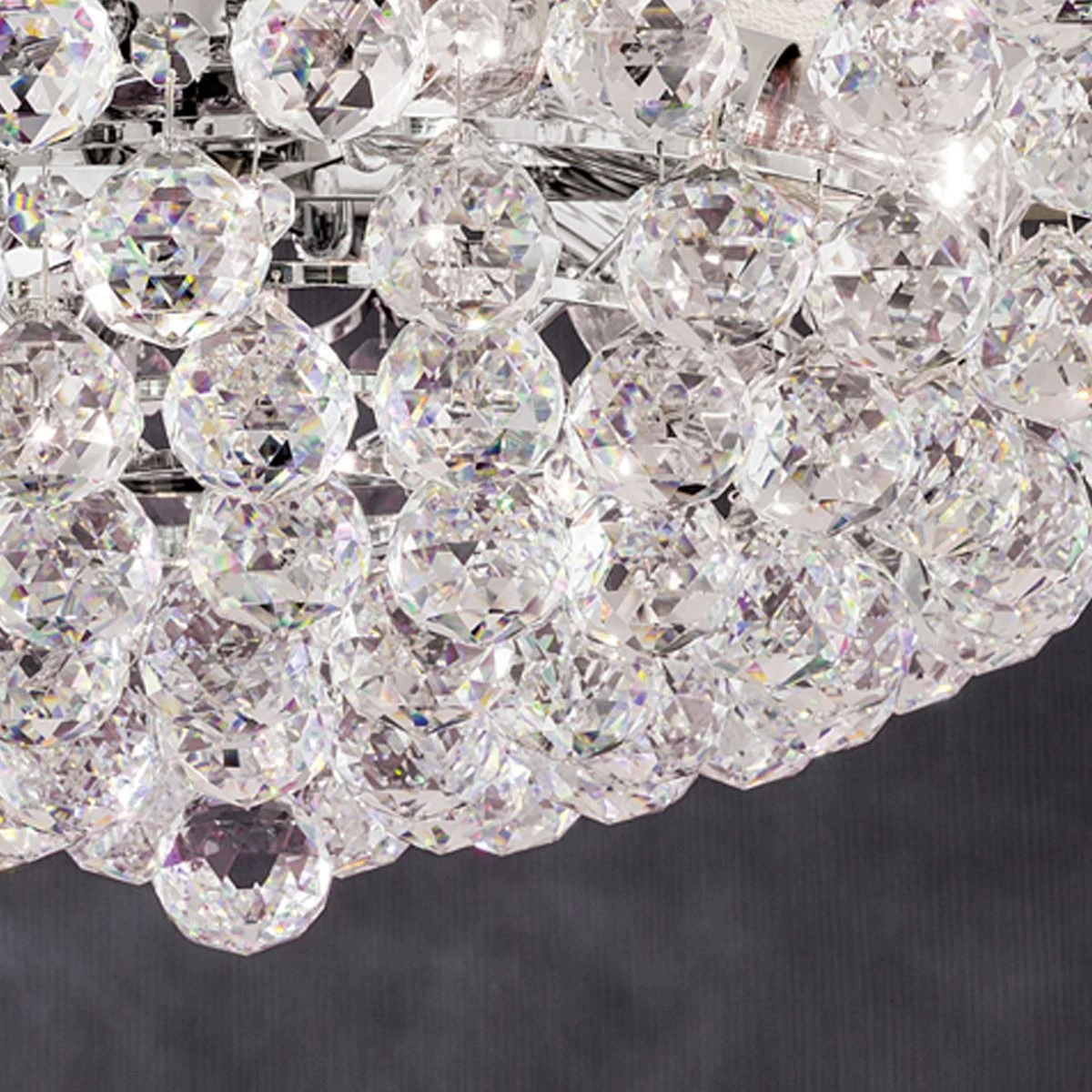 Plafonski luster KRISTALL KLASSISCH, Ø 40 cm, zlato - 7