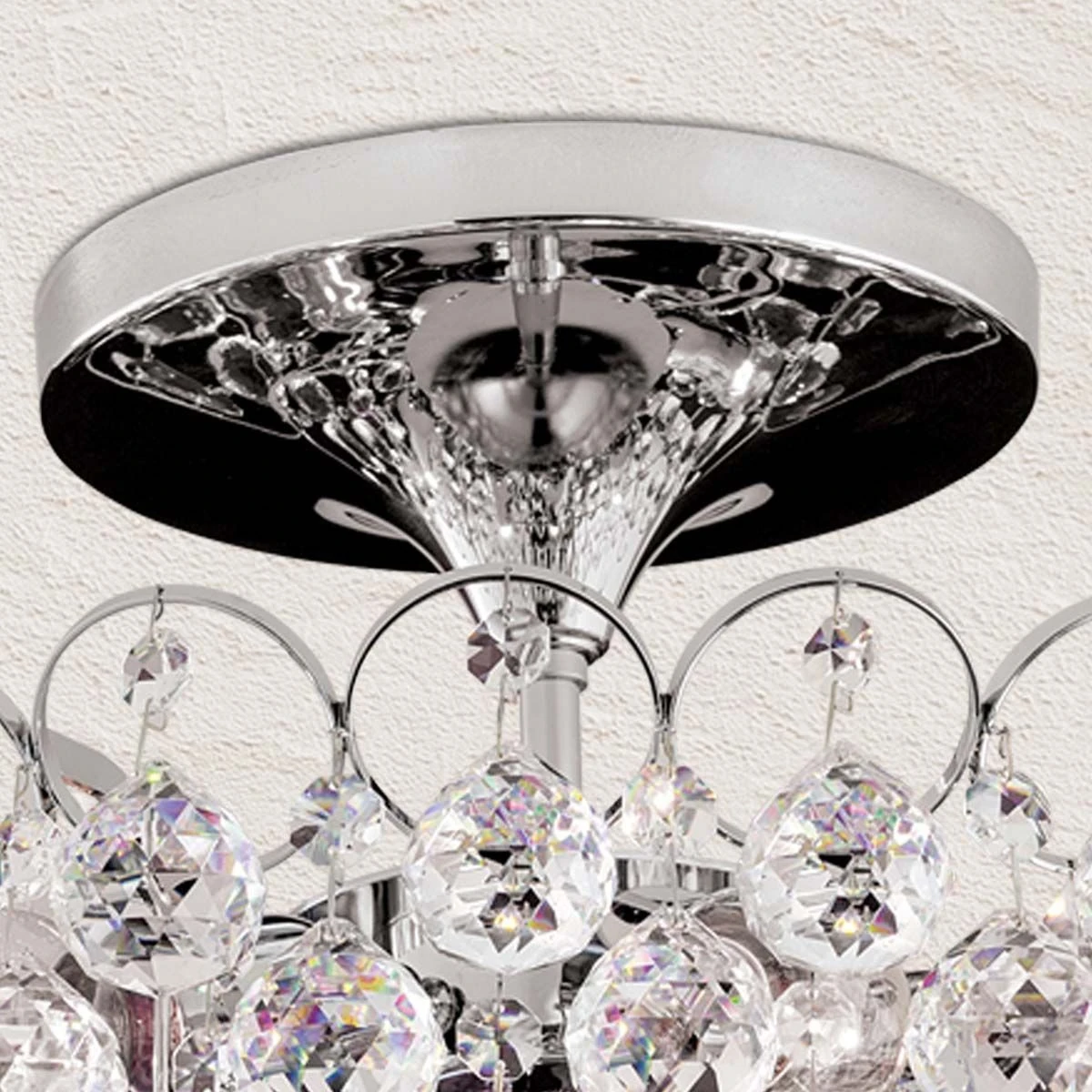 Plafonski luster KRISTALL KLASSISCH, Ø 40 cm, zlato - 8