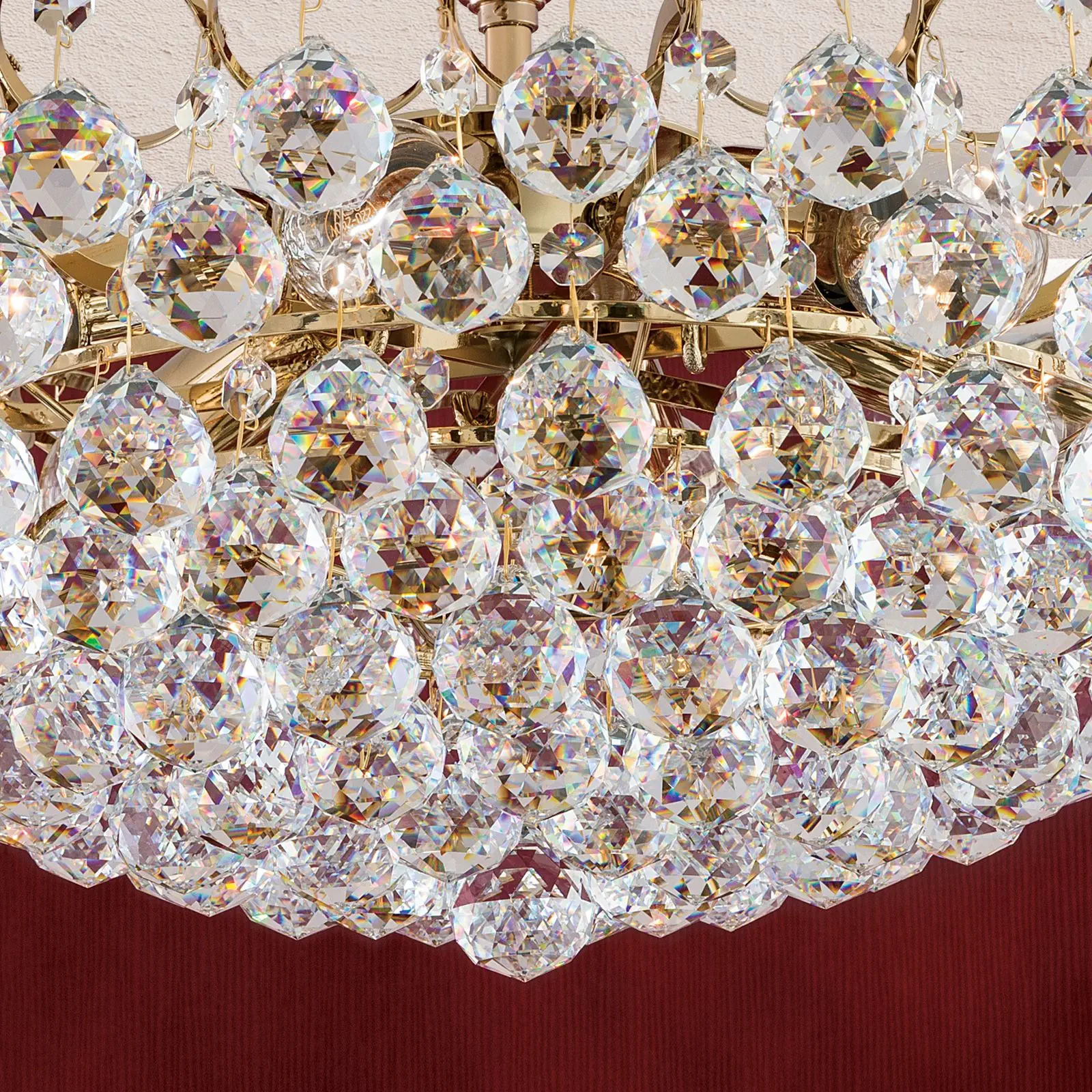 Plafonski luster KRISTALL KLASSISCH, Ø 55 cm, hrom - 2