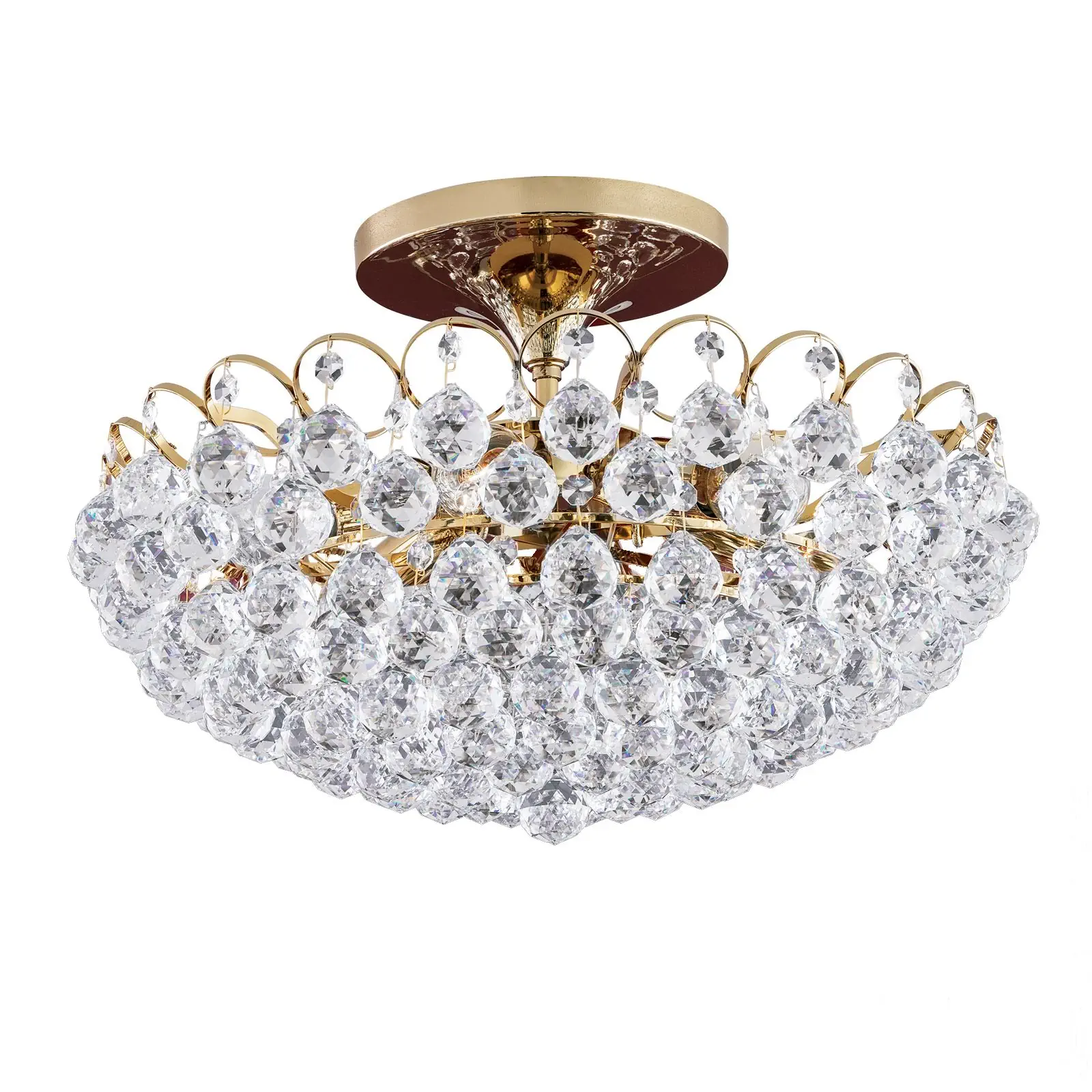 Plafonski luster KRISTALL KLASSISCH, Ø 55 cm, hrom - 4