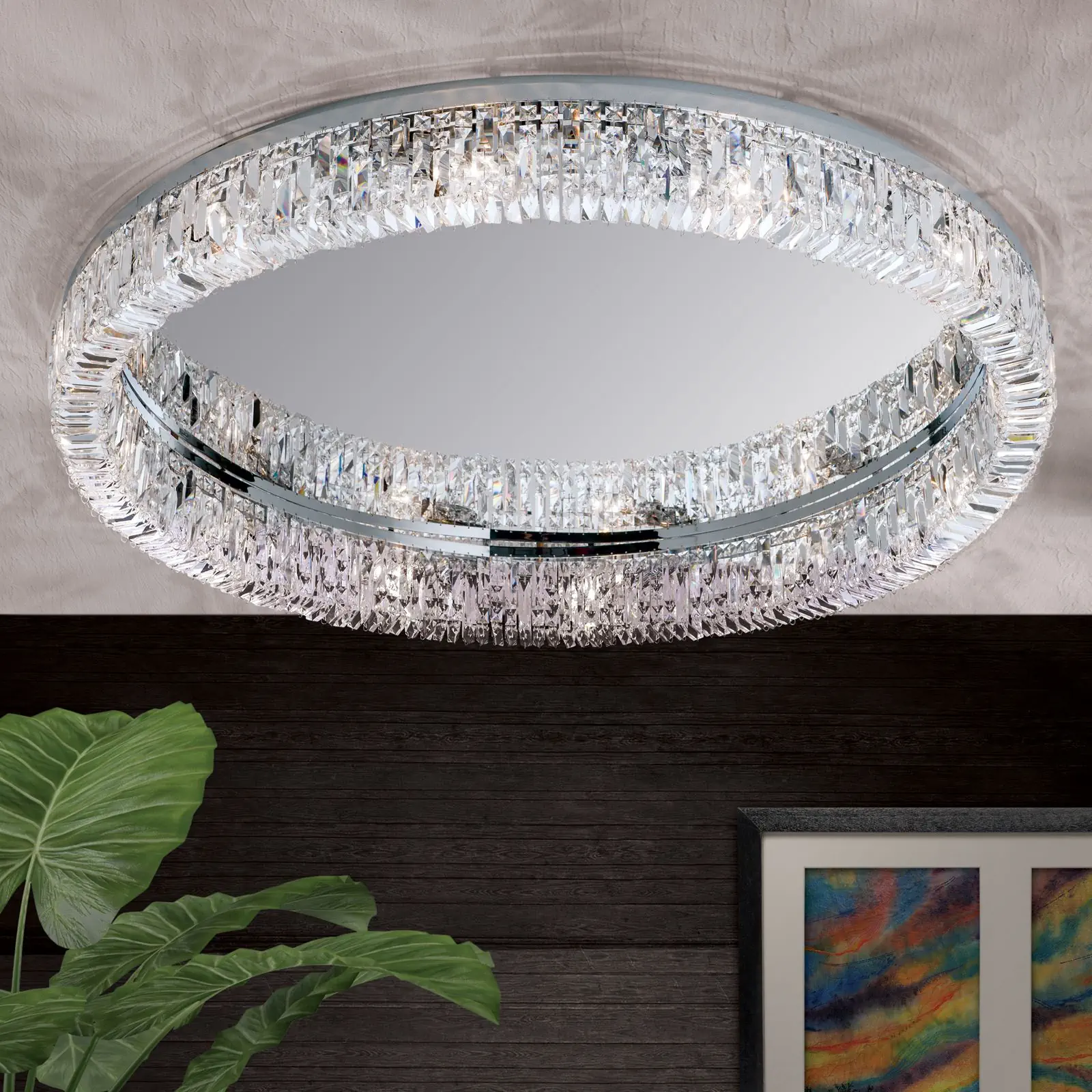 Luster RING, 12 izvora svetla, hrom - 2