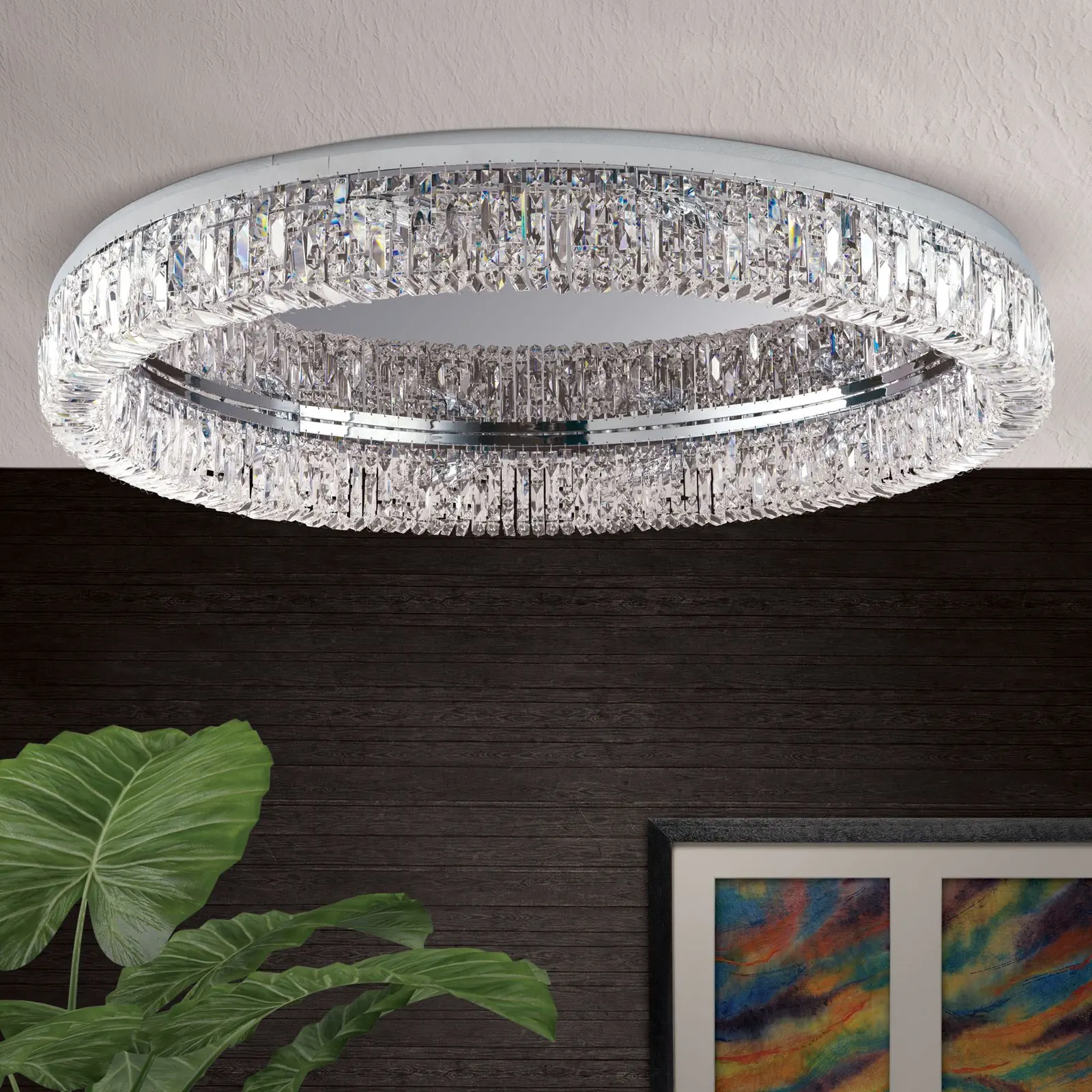 Luster RING, 12 izvora svetla, hrom - 3