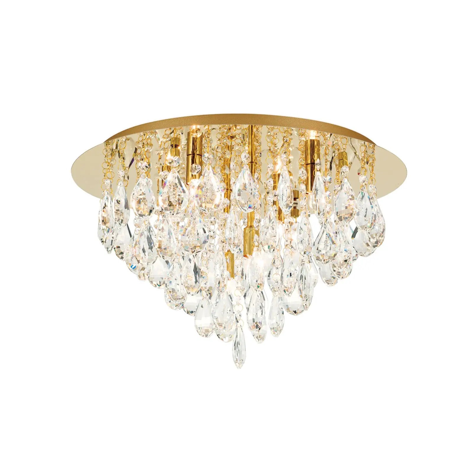 Kristalna plafonska lampa CELESTE, zlato, 45 cm - 4