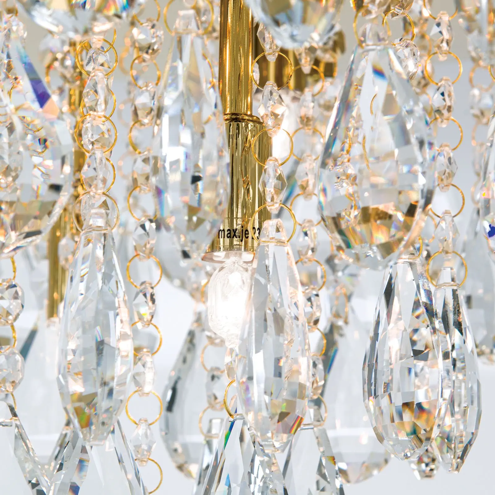 Kristalna plafonska lampa CELESTE, zlato, 45 cm - 5