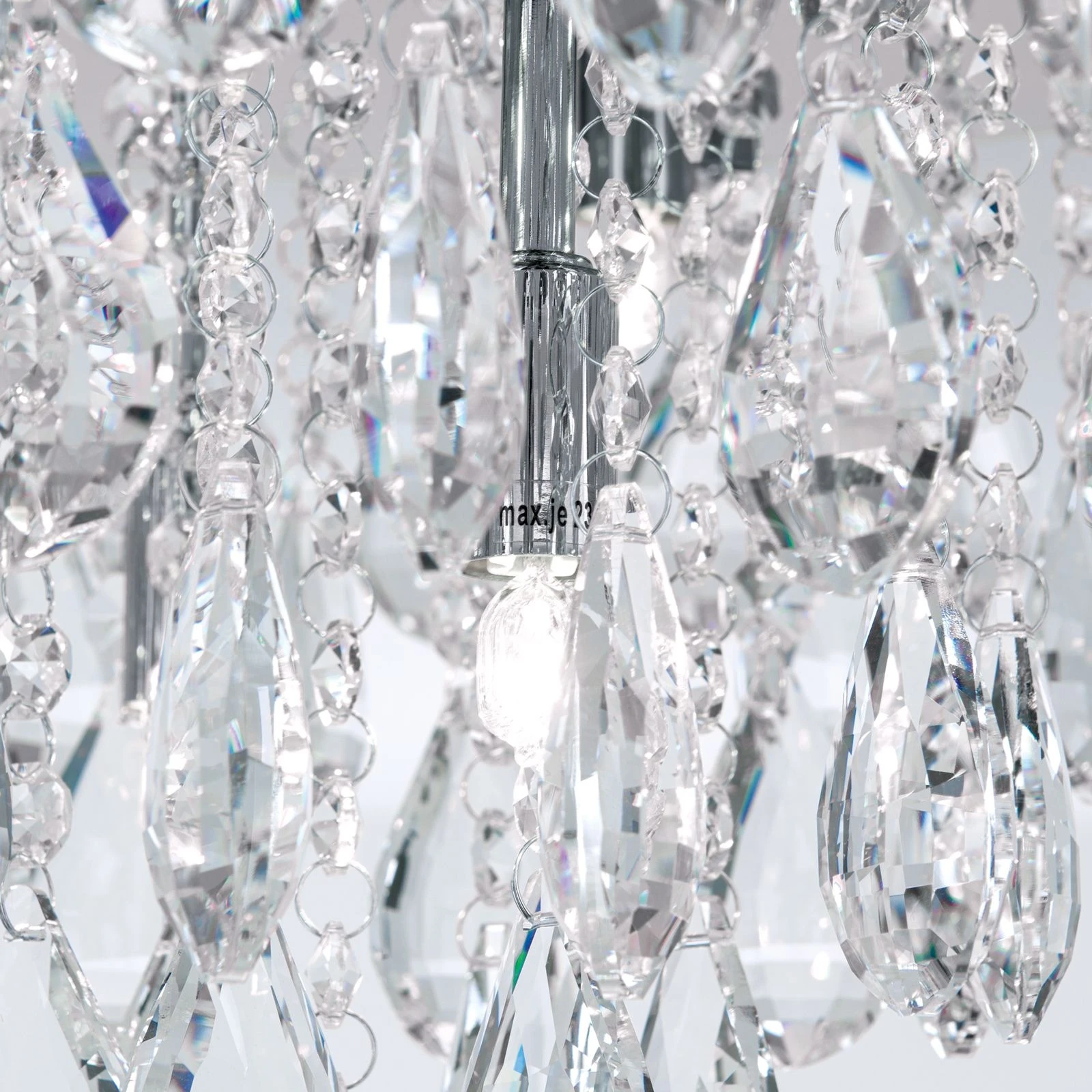 Kristalna plafonska lampa CELESTE, hrom, 45 cm - 6