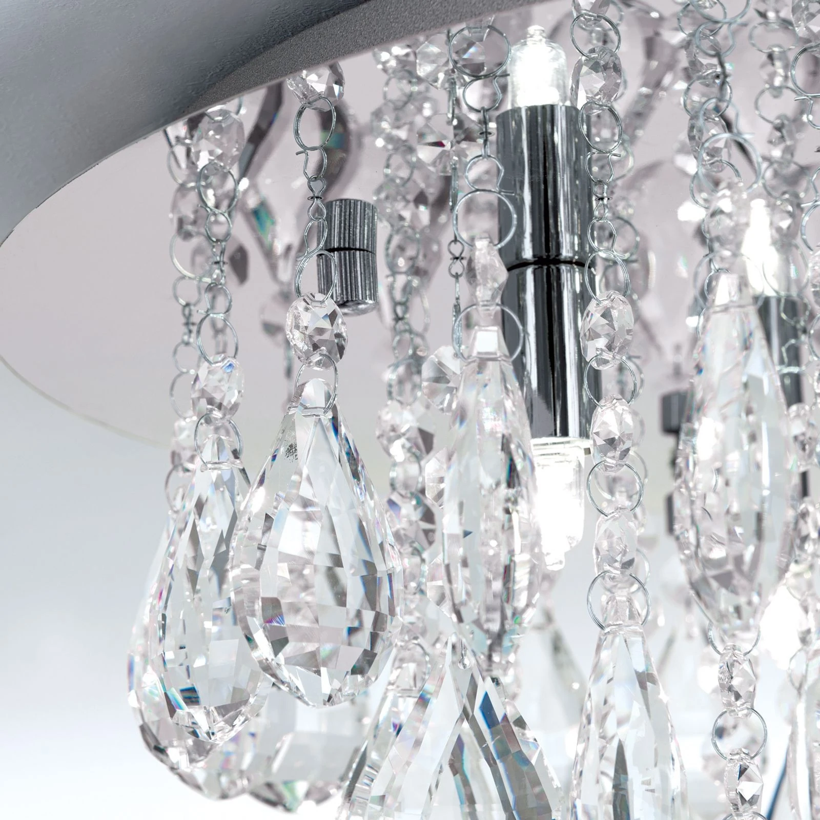 Kristalna plafonska lampa CELESTE, hrom, 45 cm - 7