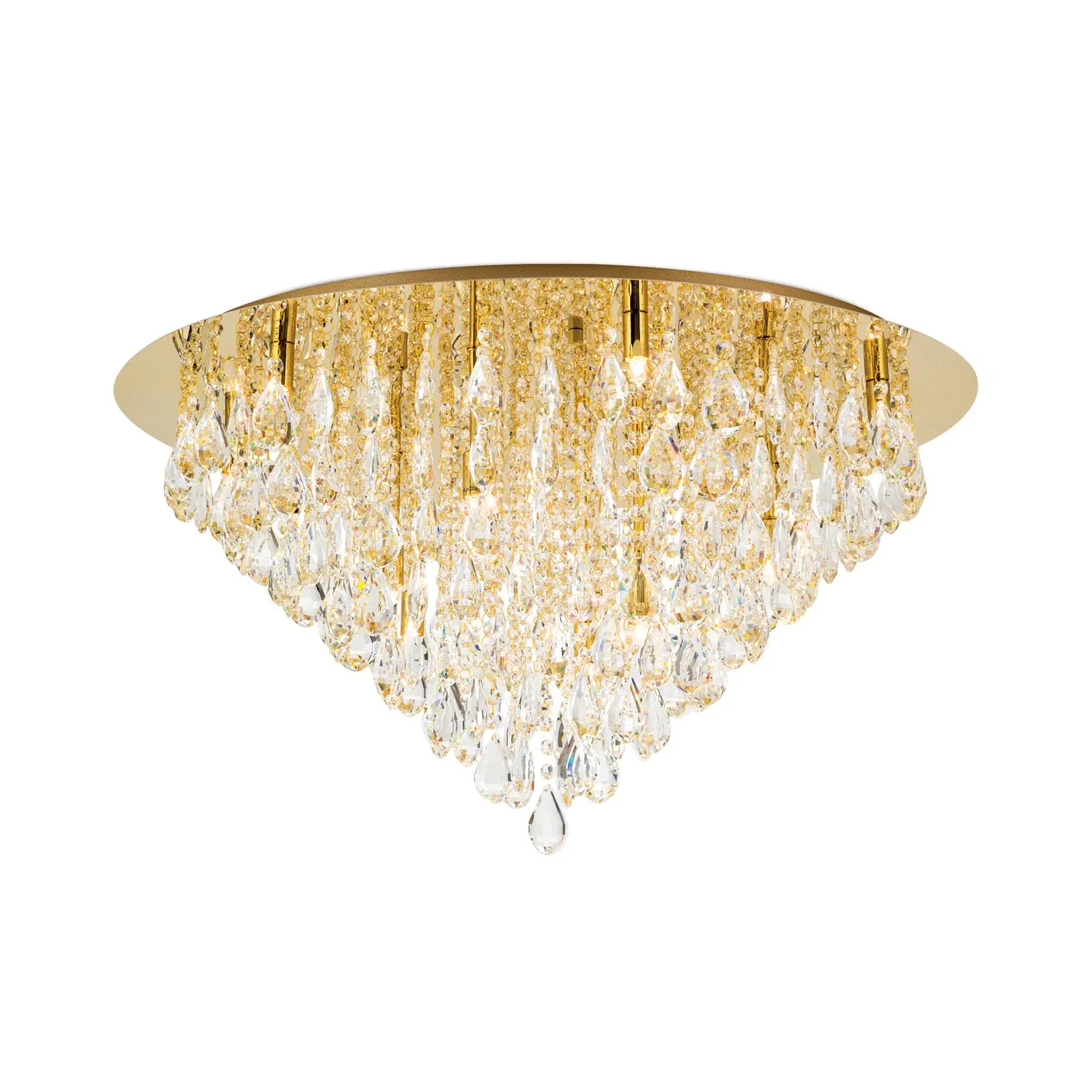 Kristalna plafonska lampa CELESTE, zlato, 75 cm - 4