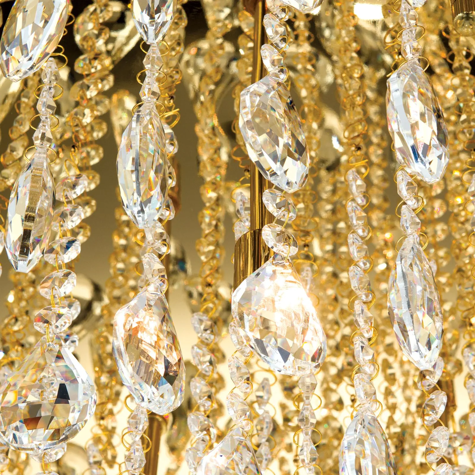 Kristalna plafonska lampa CELESTE, zlato, 75 cm - 5