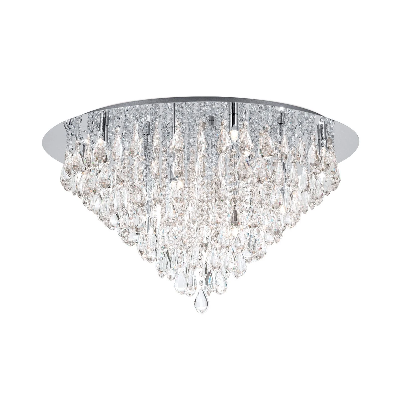 Kristalna plafonska lampa CELESTE, hrom, 75 cm - 4