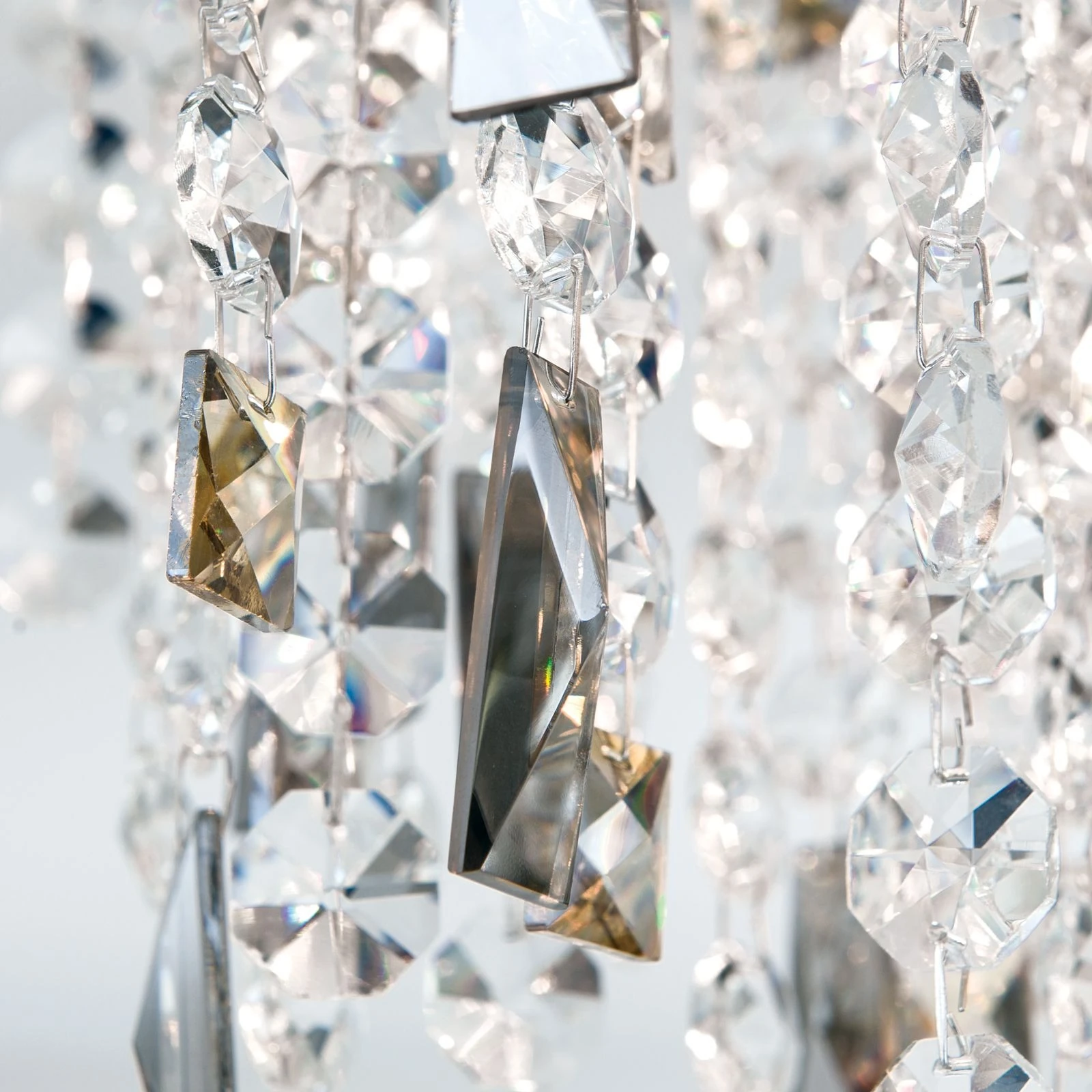 Kristalna plafonska lampa CRYSTALRIVER, 21 izvor svetla, hrom - 6