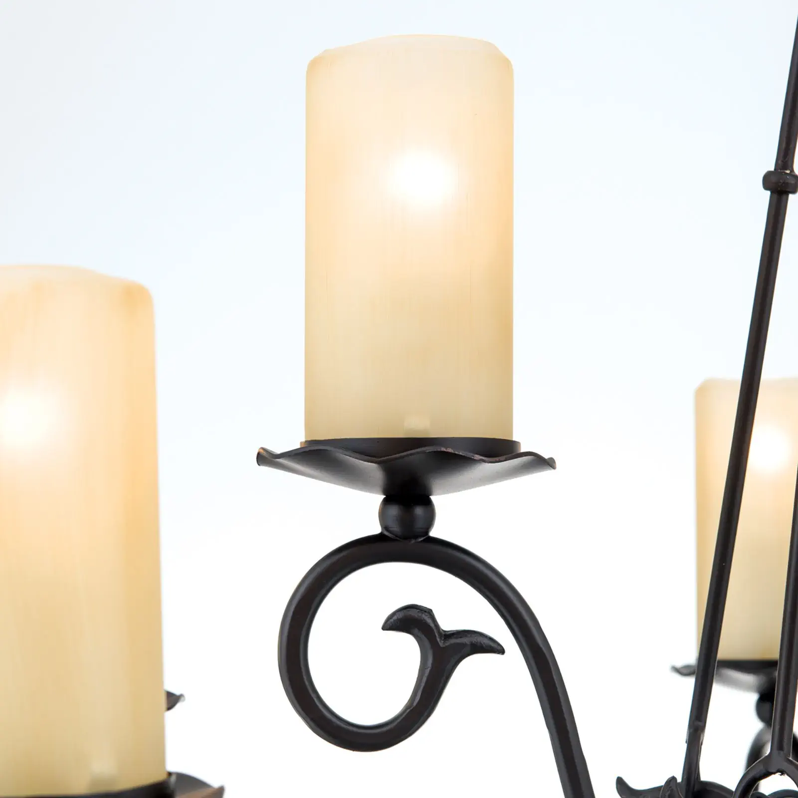 Luster RUSTICKA, 9 izvora svetla, antik - 7