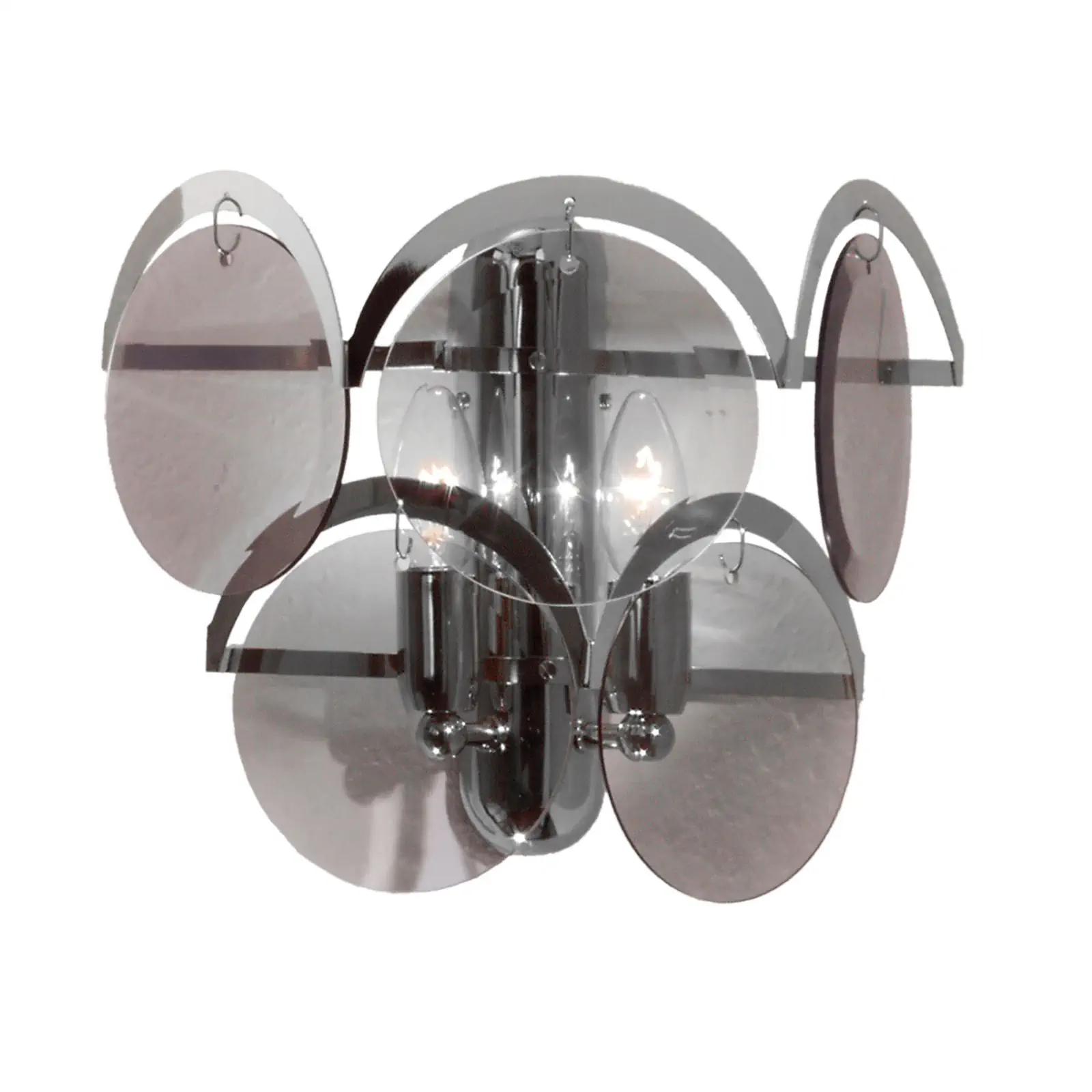 Zidna lampa RAUCHGLAS, 2-izvora, hrom - 4