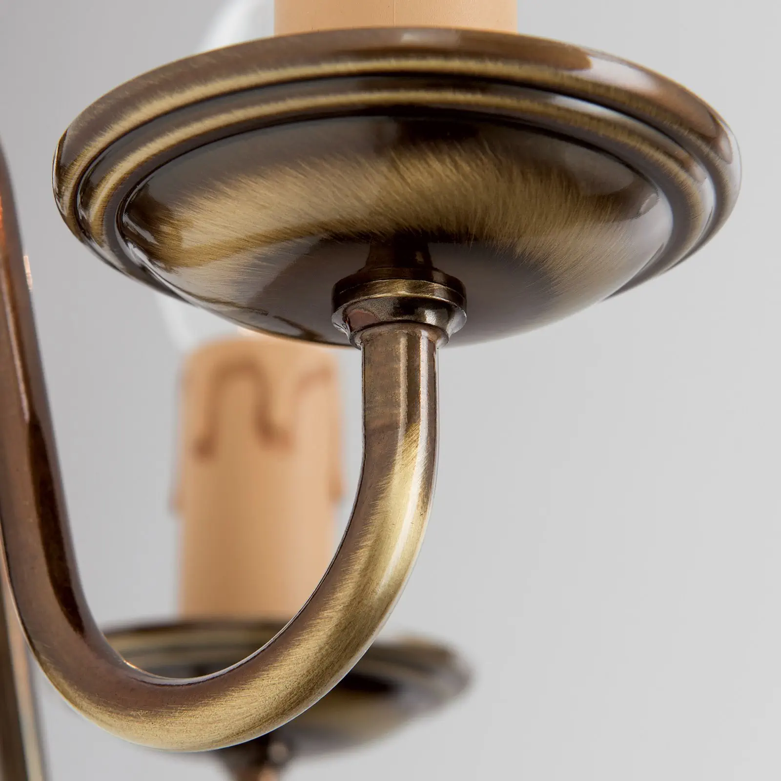 Zidna lampa FLÄMISCH, sa dva izvora svetla, patina - 4