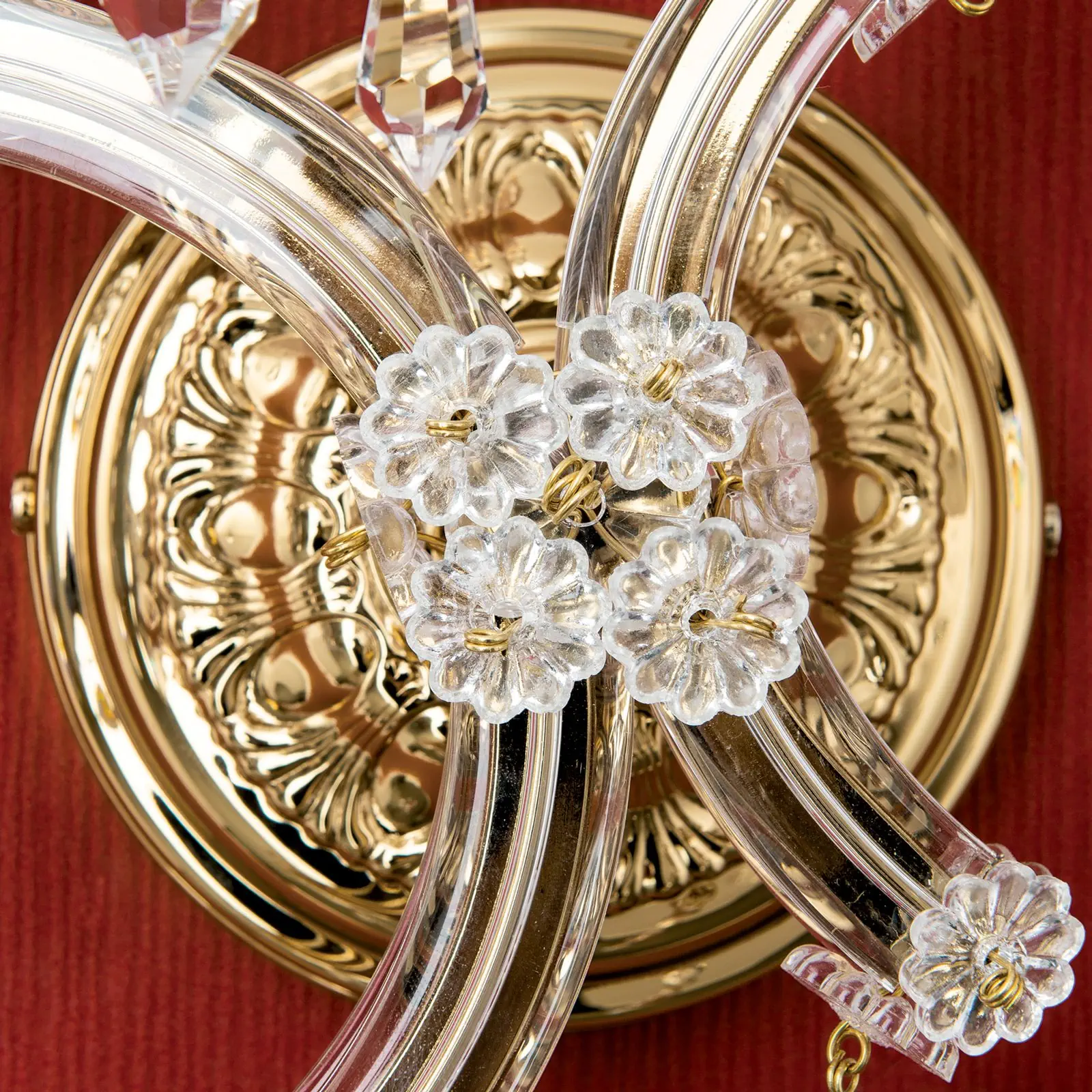 Zidna lampa MARIA THERESIA, sa dva izvora svetla, pozlaćena, leva - 5