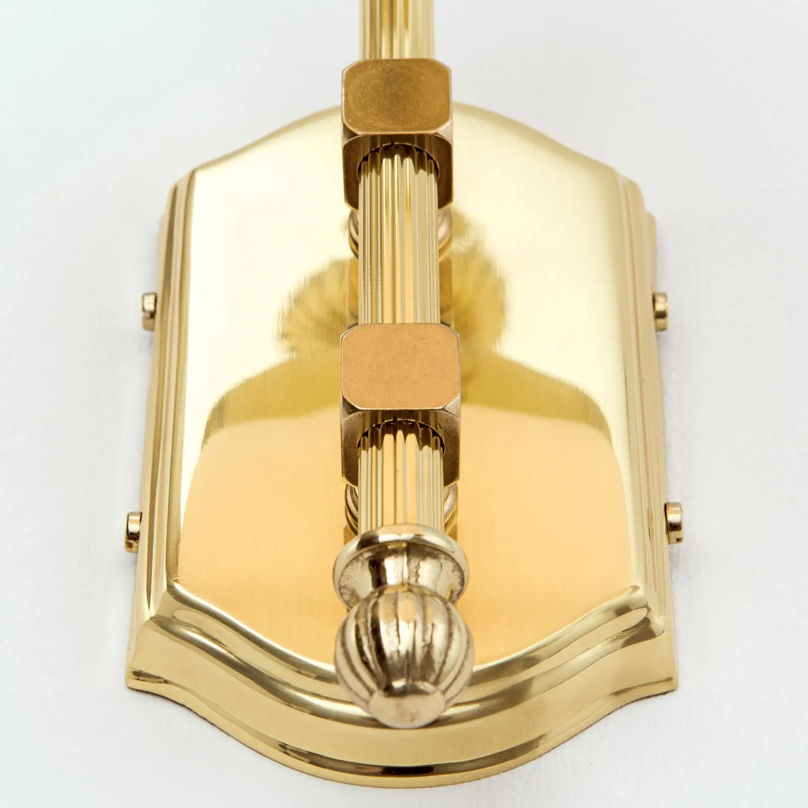 Zidna lampa WIENER NOSTALGIE, 1 izvor svetla, sjajni mesing, sa opal mat staklom, usmerena nadole - 6