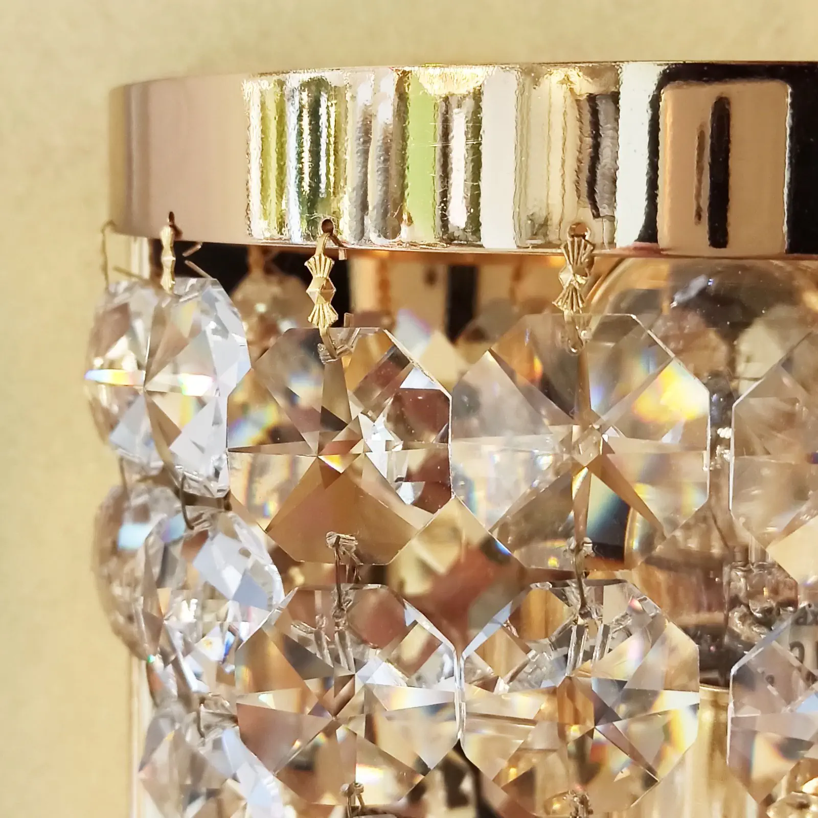 Zidna lampa SHERATON sa jednim izvorom svetla, pozlaćena - 6