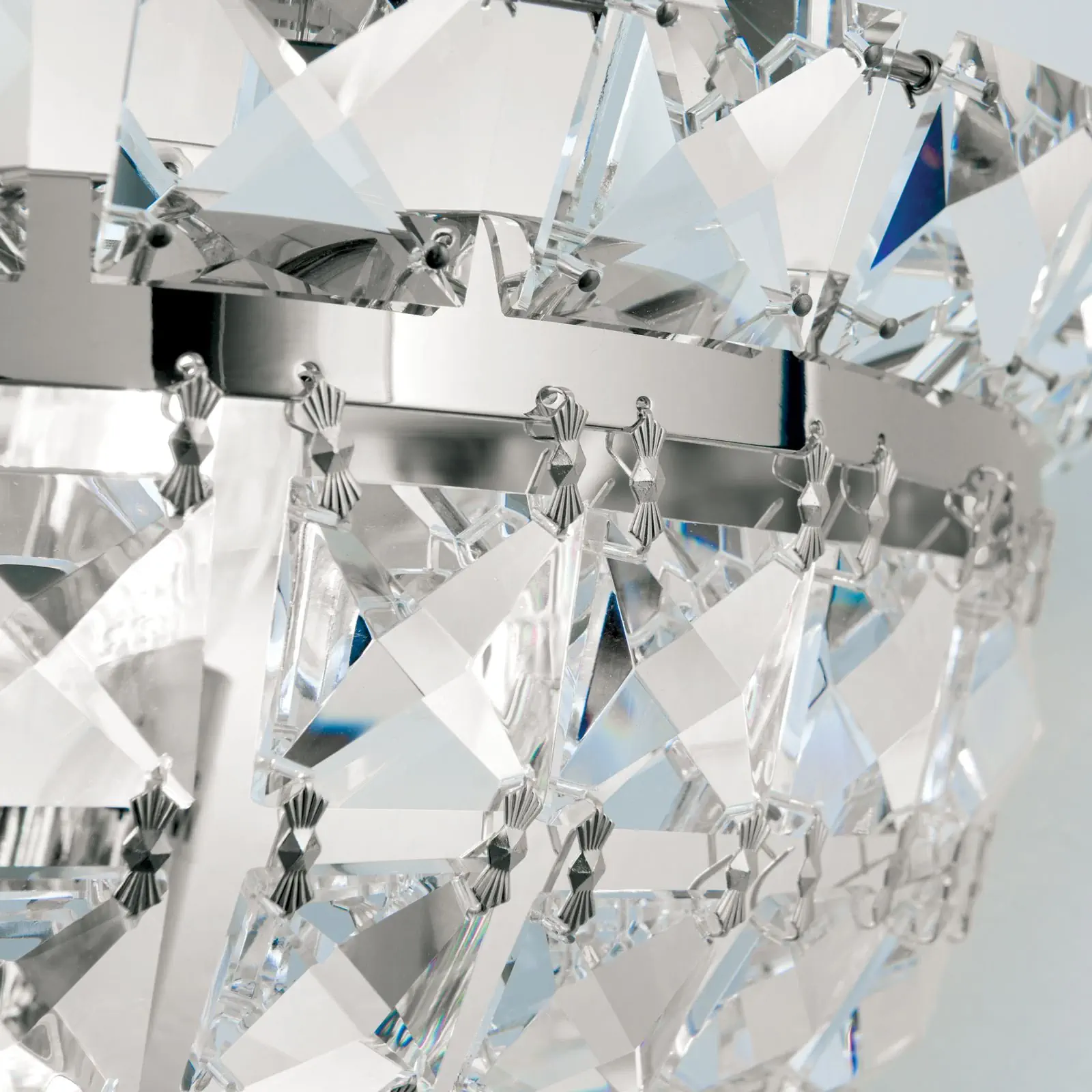 Zidna lampa AMBASSADOR, sa dva izvora svetla, hromirana - 6